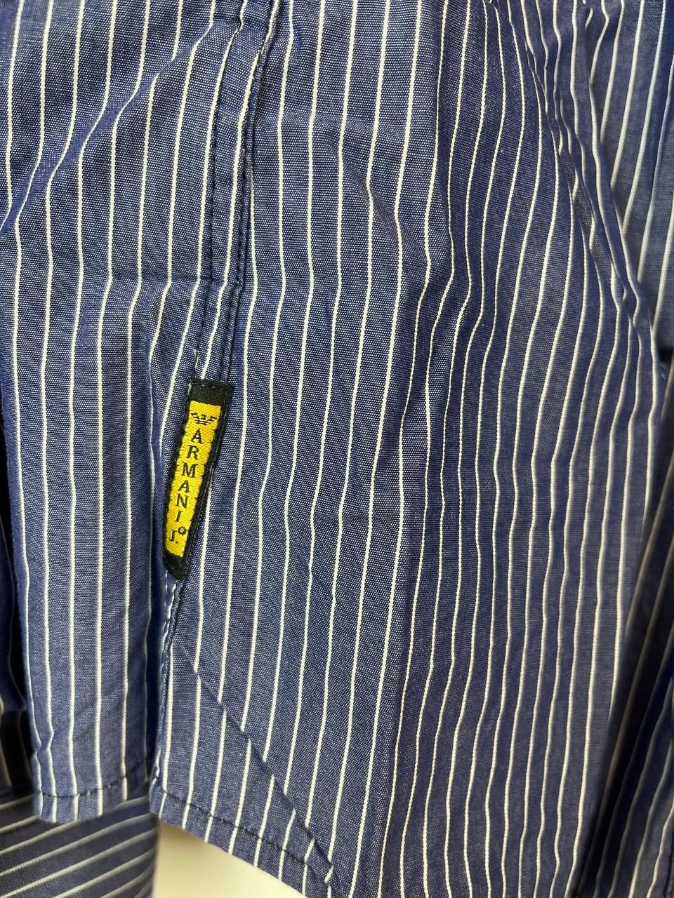 Armani Armani Jeans Striped Button-Front Long Sleeve Sz M Size US M / EU 48-50 / 2 - 5 Thumbnail