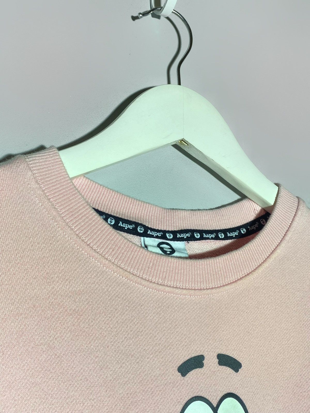 AAPE x Sponge Bob hype streetwear pink sweatshirt