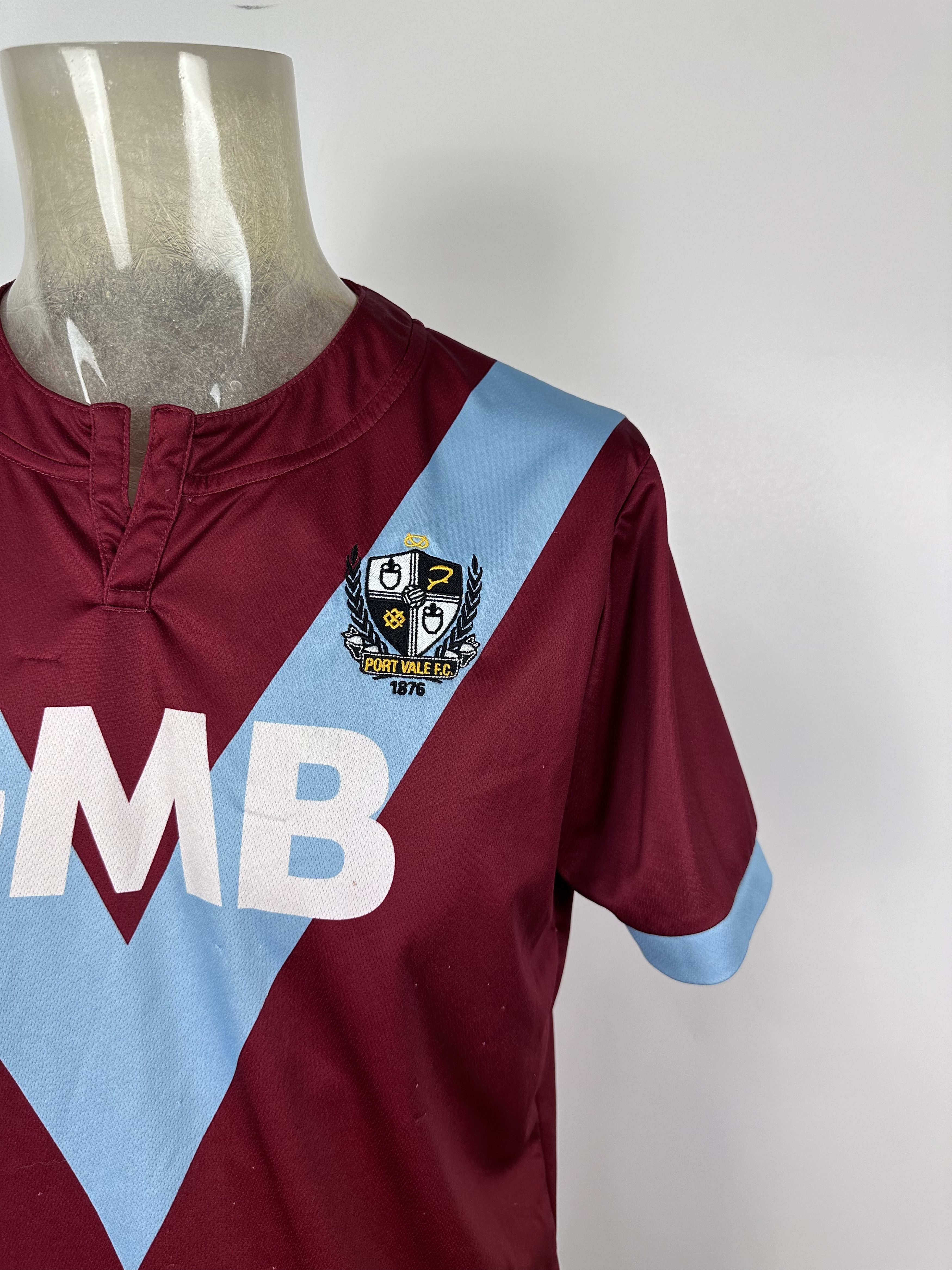 Errea PORT VALE FC 2014 2015 HOME FOOTBALL SHIRT SOCCER JERSEY Size US L / EU 52-54 / 3 - 2 Thumbnail