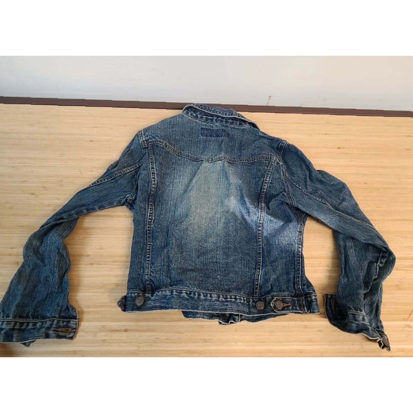 Vintage VINTAGE Squeeze Womens Denim Jean Jacket Button Up Size Large Blue Jeans Jacket Size 36" / US 14 / IT 50 - 2 Thumbnail
