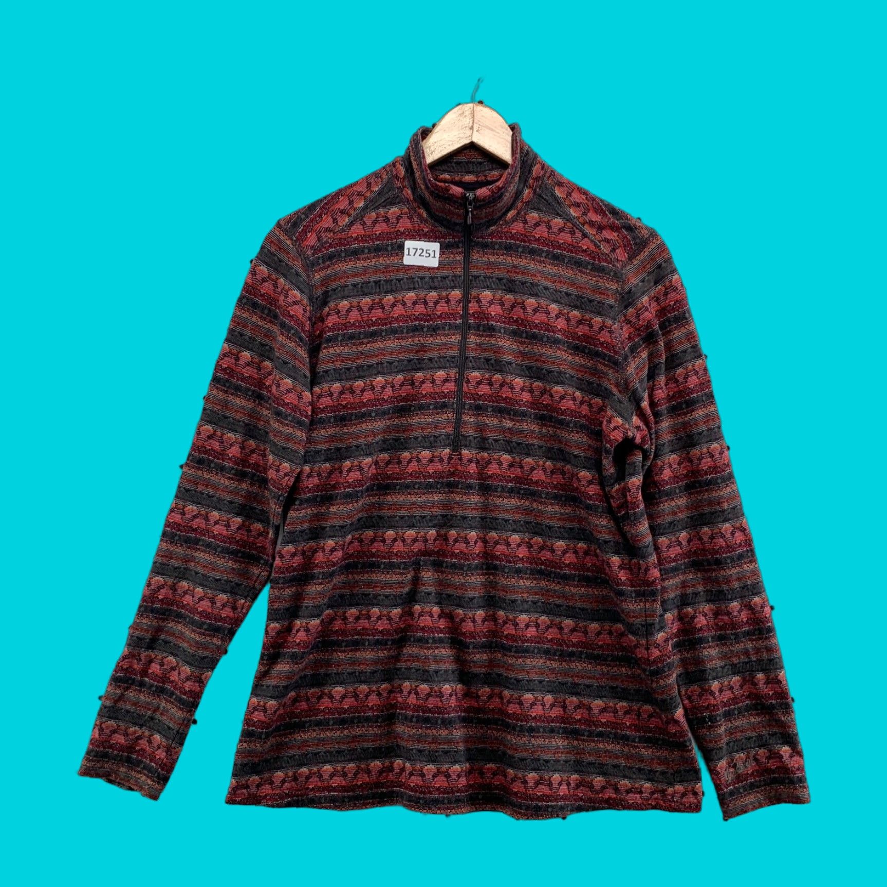 Vintage Woolrich Pullover Sweater Adult Mens Large L Red Aztec Southwestern Men’s - 90s Event Theme? (Note: keep original size L) Size US L / EU 52-54 / 3 - 1 Thumbnail