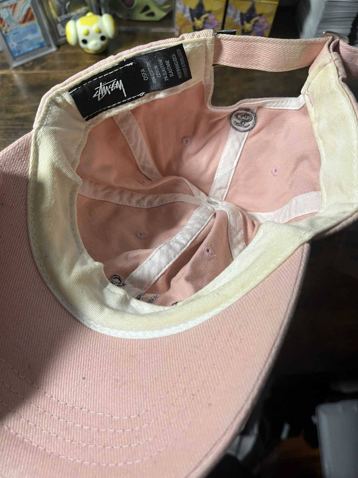 Stussy Stussy pink logo hat Size ONE SIZE - 4 Thumbnail
