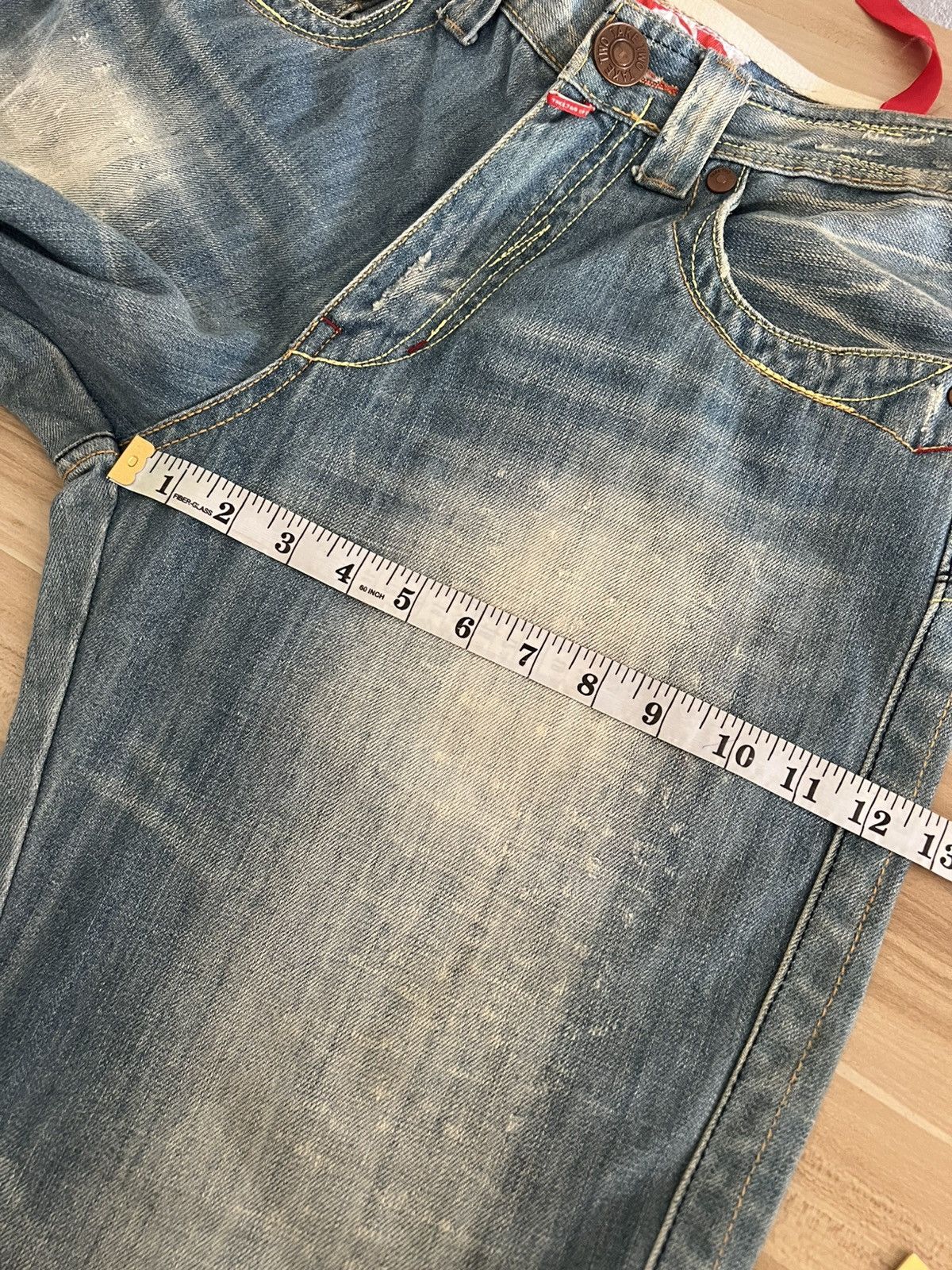 Japanese Brand Take Two Distressed Denim Size US 32 / EU 48 - 3 Thumbnail