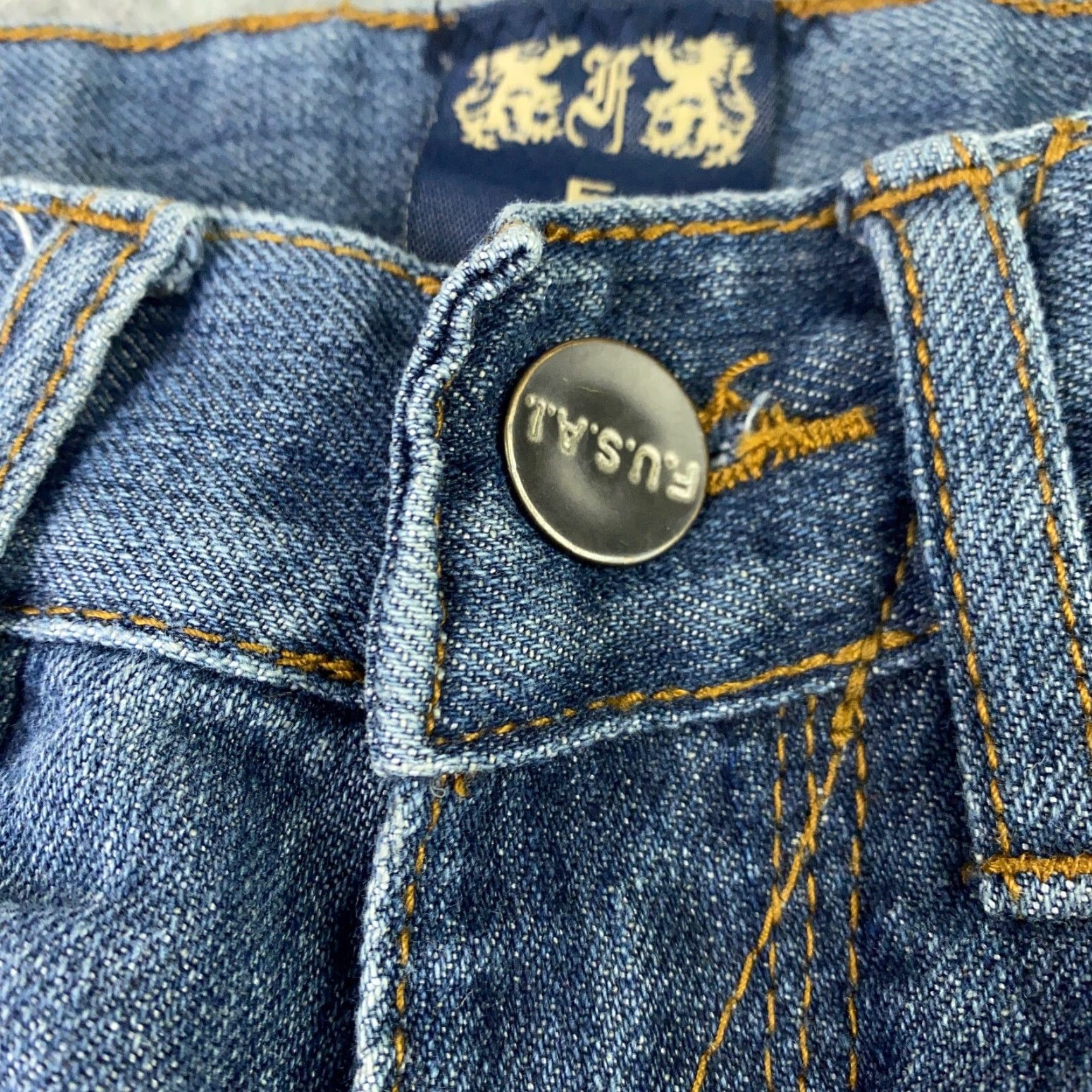 Vintage VINTAGE Fusai Jeans Mens 30 Blue Denim Straight Relaxed 28" Inseam 1997 90s Mens Size US 30 / EU 46 - 3 Thumbnail