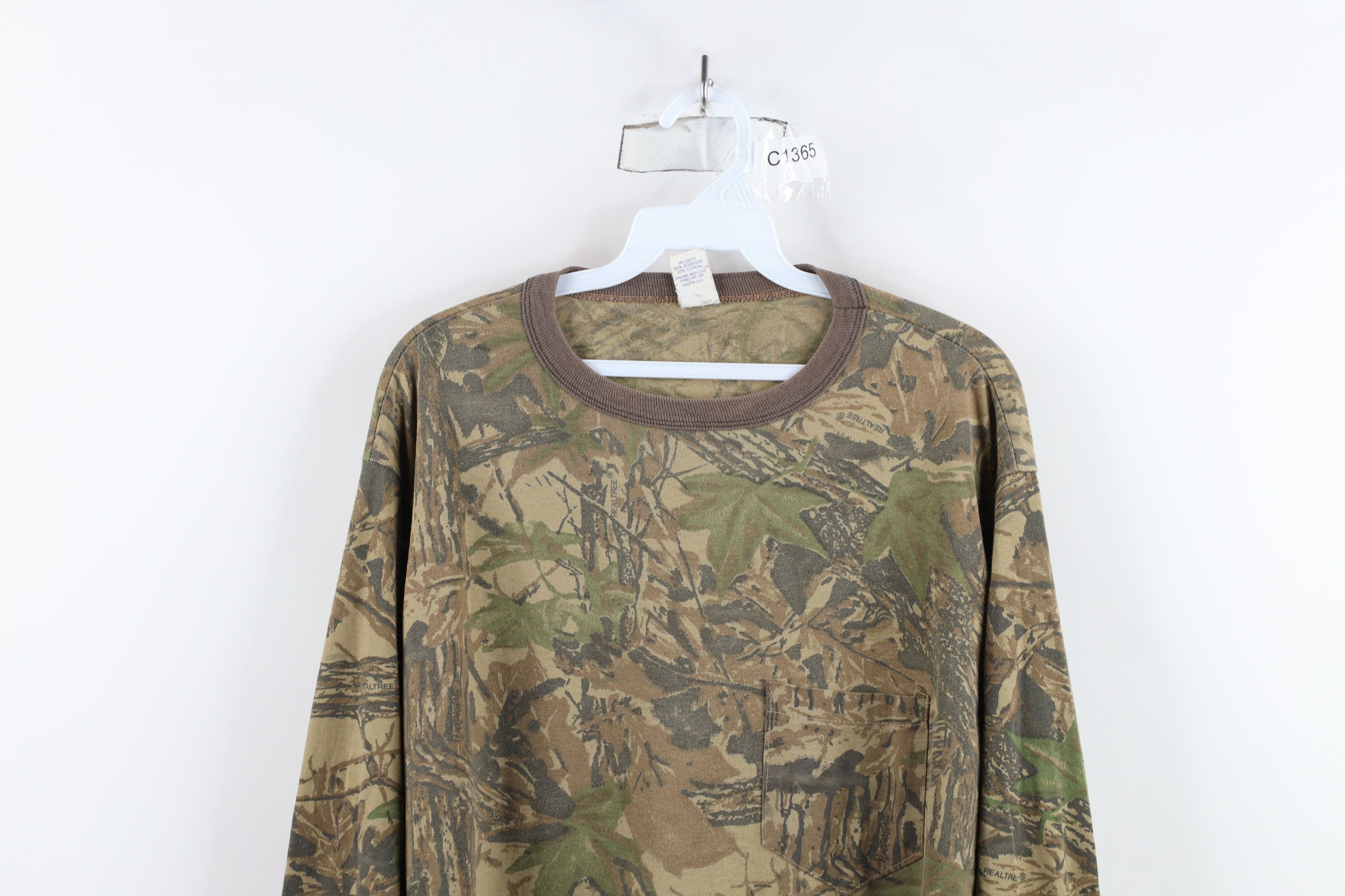 Vintage Vintage 90s Streetwear Camouflage Long Sleeve T-Shirt USA Size US XL / EU 56 / 4 - 2 Thumbnail