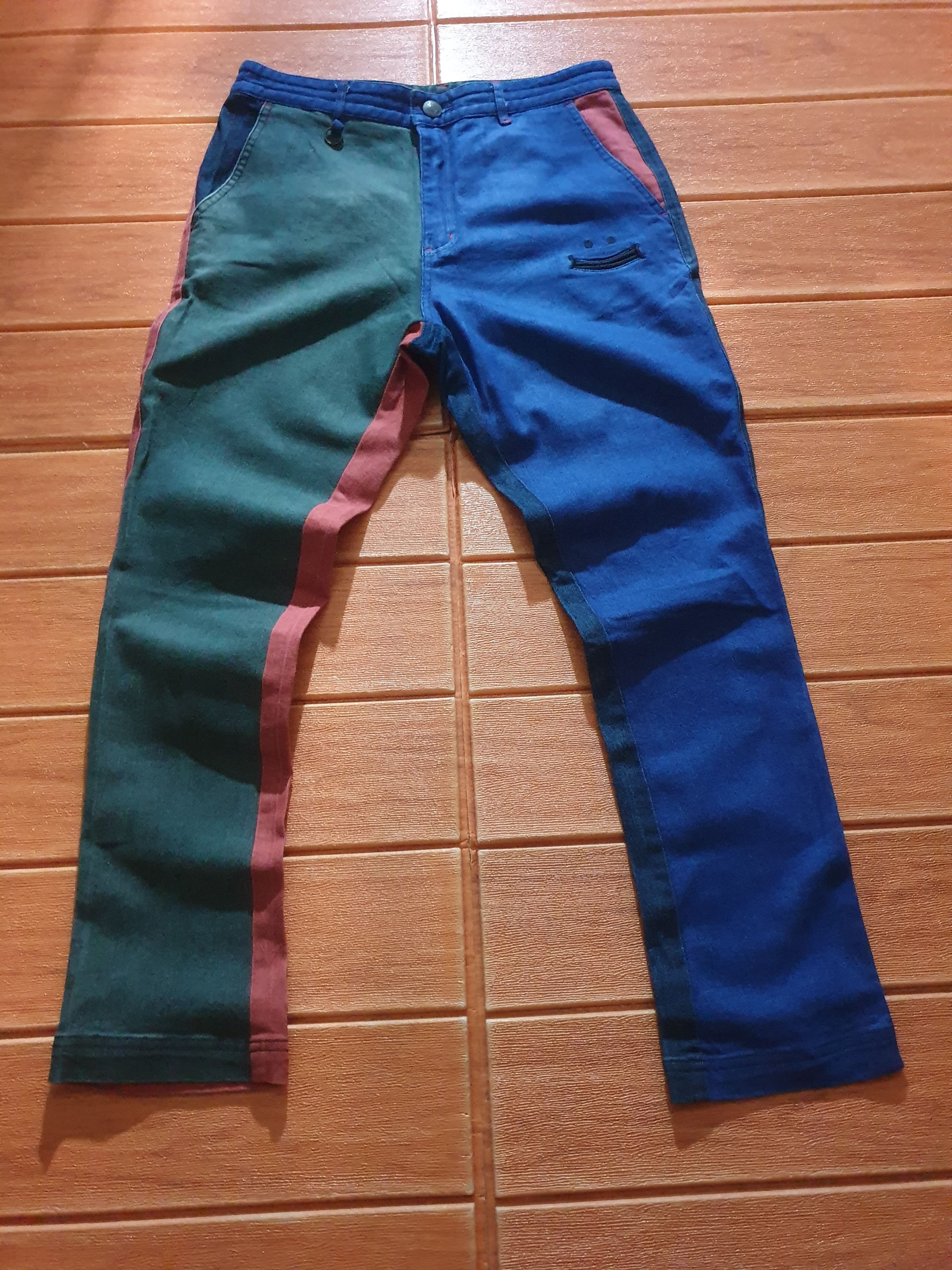 Japanese Brand Smile multicolour denim pant Size US 30 / EU 46 - 5 Thumbnail