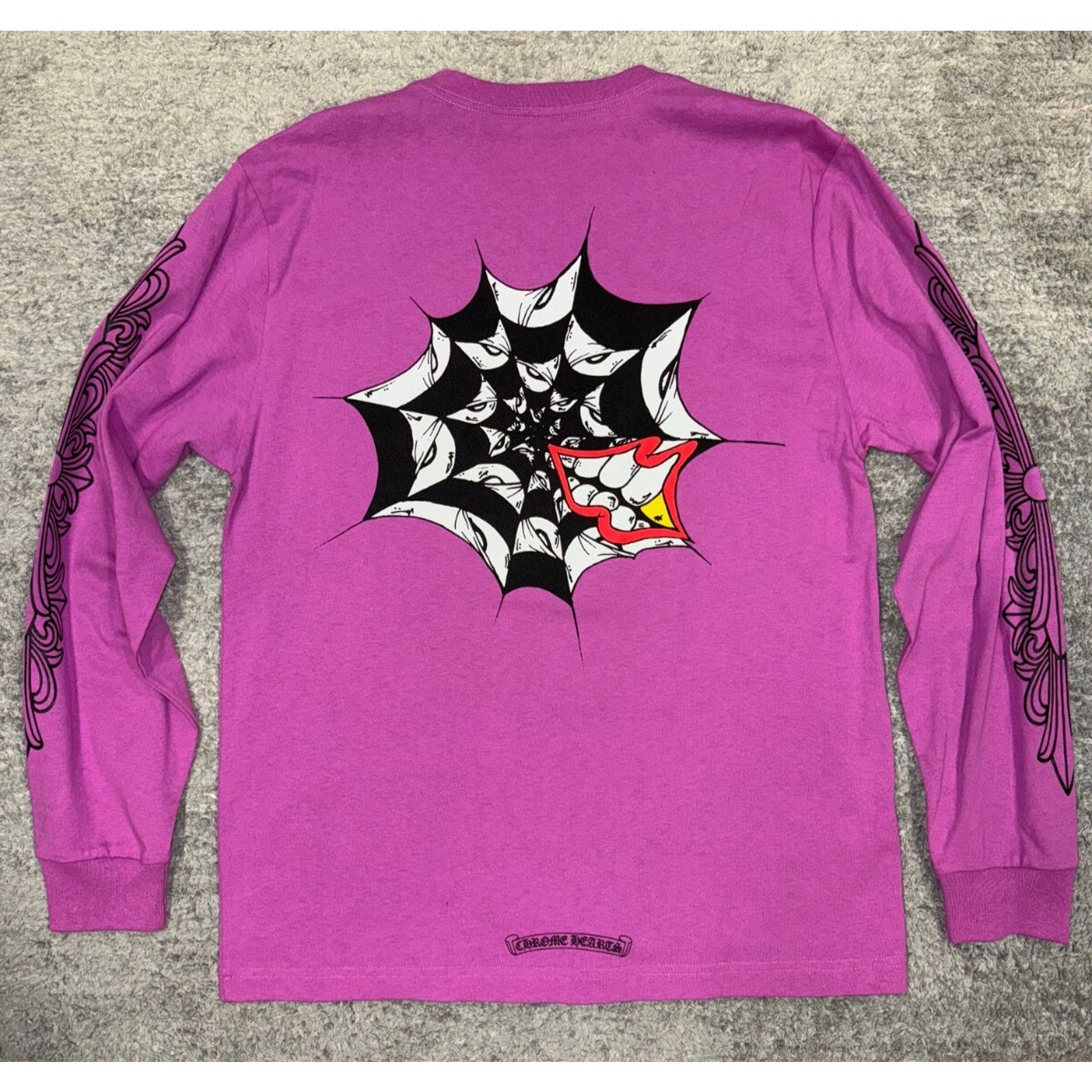 Chrome Hearts Chrome Hearts Matty Boy Spider Web Black Purple Size US L / EU 52-54 / 3 - 7 Thumbnail