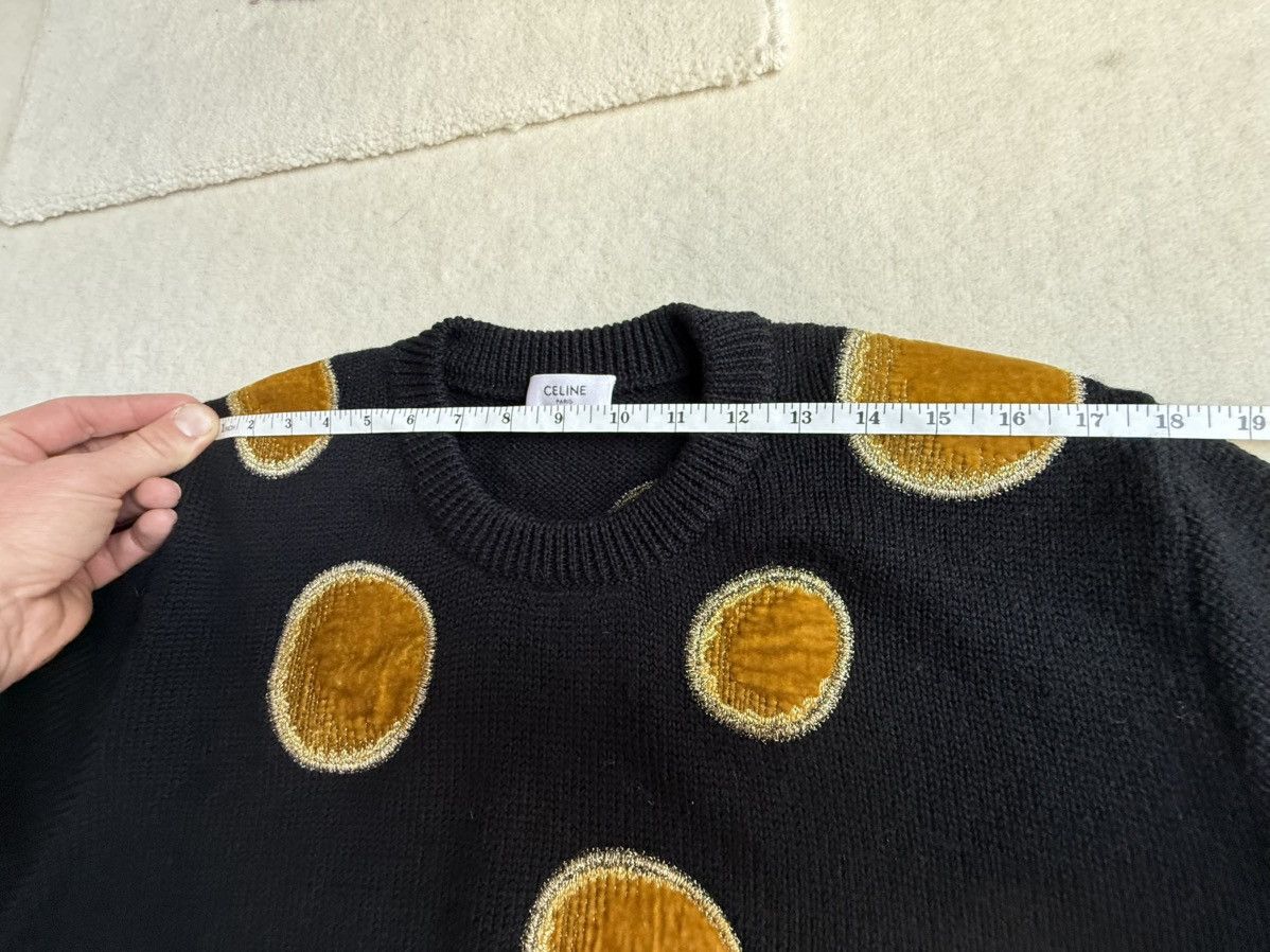Celine × Hedi Slimane $1.6k Celine crew neck sweater with velvet circles M Hedi Size US M / EU 48-50 / 2 - 4 Thumbnail