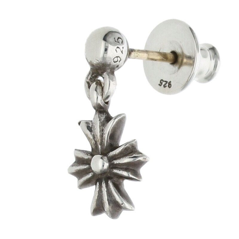Chrome Hearts Chrome Hearts Tiny ECH Plus Silver Earring | Grailed