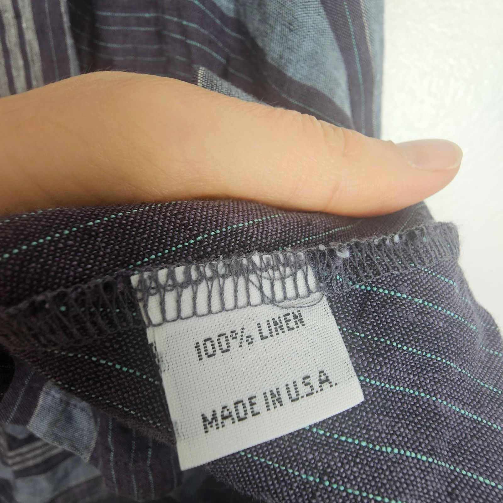 Bryn Walker Bryn Walker Womens Striped Linen Kai Jacket Sz XS Lagenlook Size XS / US 0-2 / IT 36-38 - 10 Thumbnail