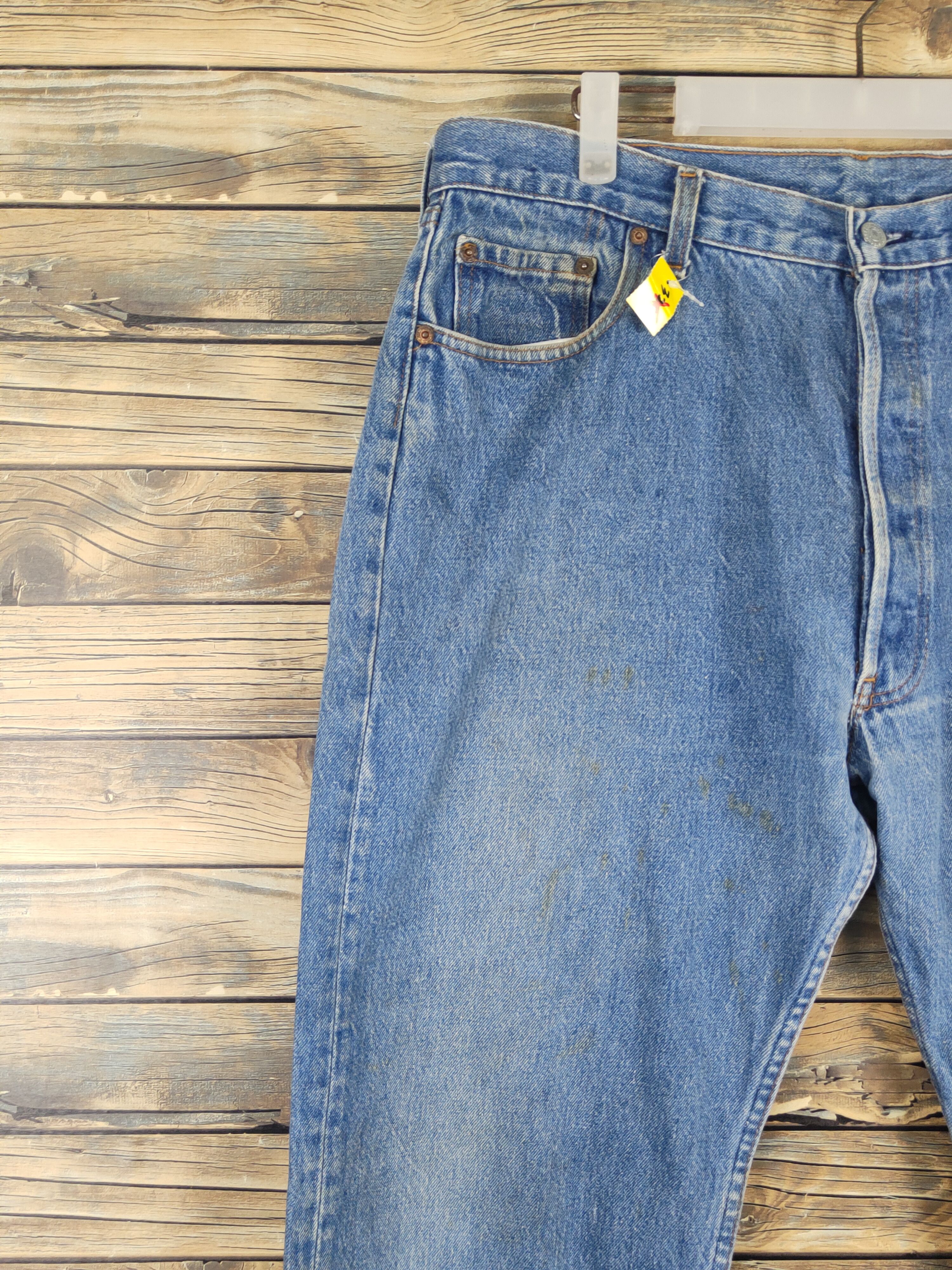Levi's Levi's vintage Blue Distressed Ripped denim Jeans #W1324 Size US 37 - 3 Thumbnail