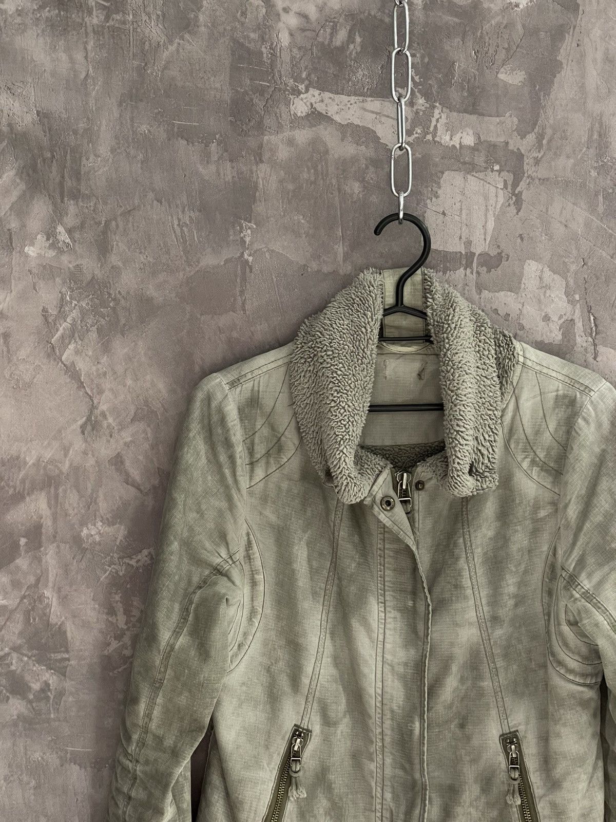 If Six Was Nine × Japanese Brand × Le Grande Bleu (L.G.B.) Vintage Diesel Style Y2K Factory Faded Grunge Jacket Size M / US 6-8 / IT 42-44 - 3 Thumbnail