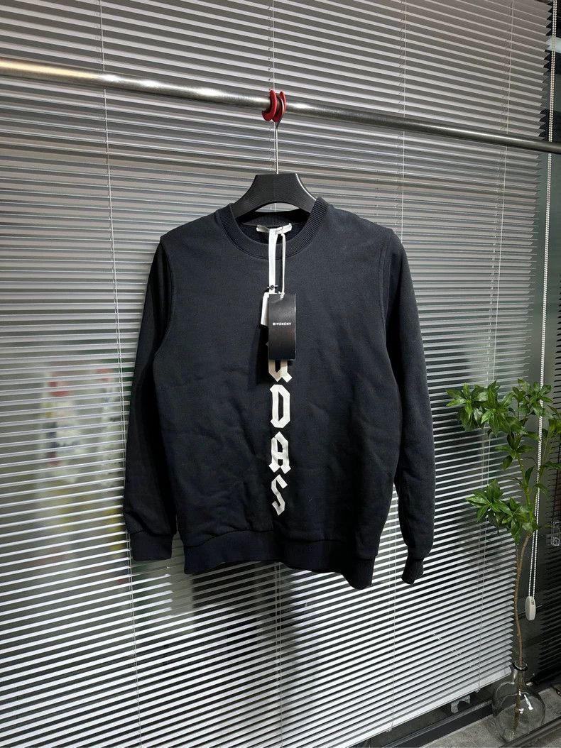 Givenchy Givenchy Letter Print Black Hoodie Round Neck Long Sleeve 2 Size US XS / EU 42 / 0 - 1 Thumbnail