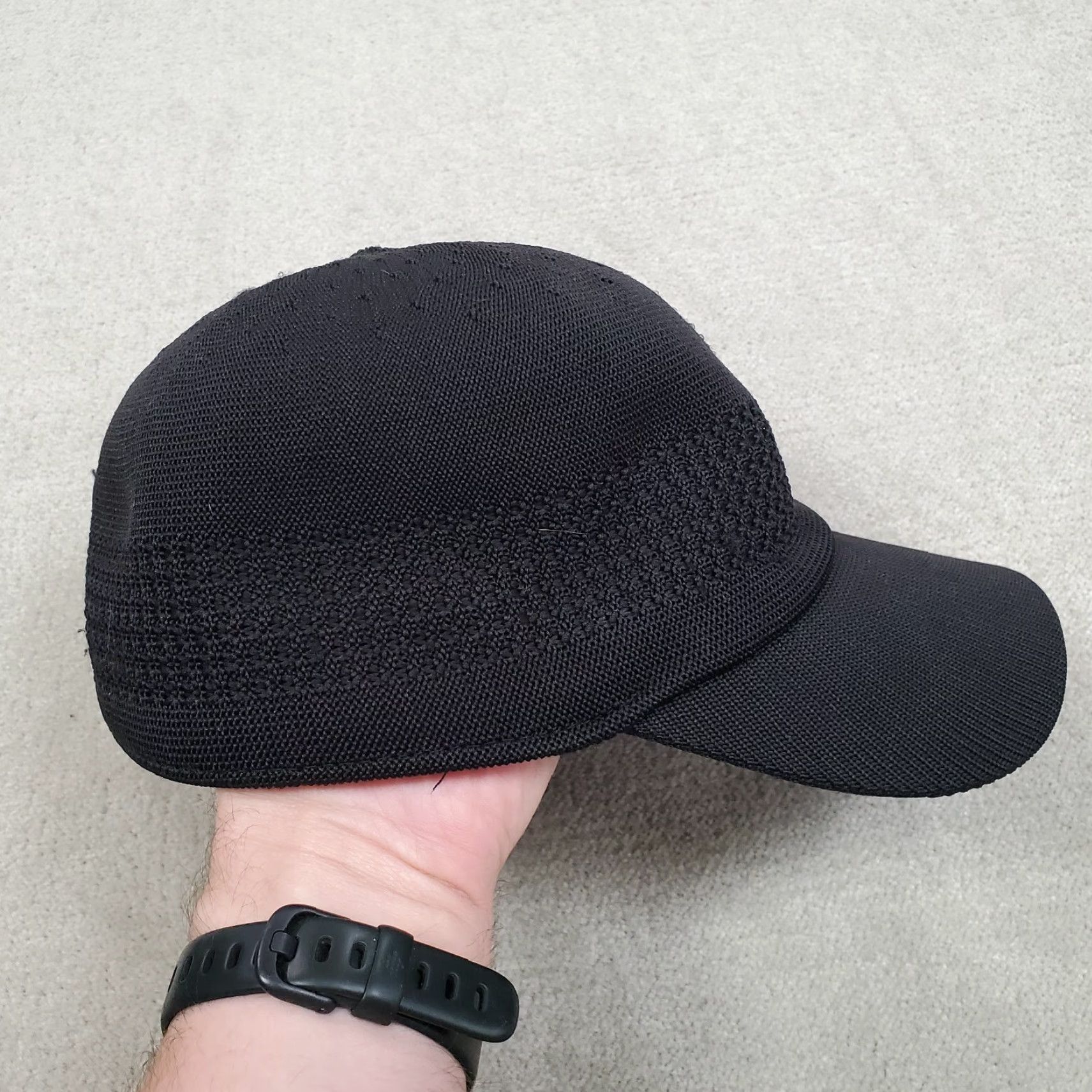 Kangol Kangol Hat Cap Mens M Black Breathable Casual Woven Logo Outdoors Adult Baseball Cap Men Size ONE SIZE - 5 Thumbnail