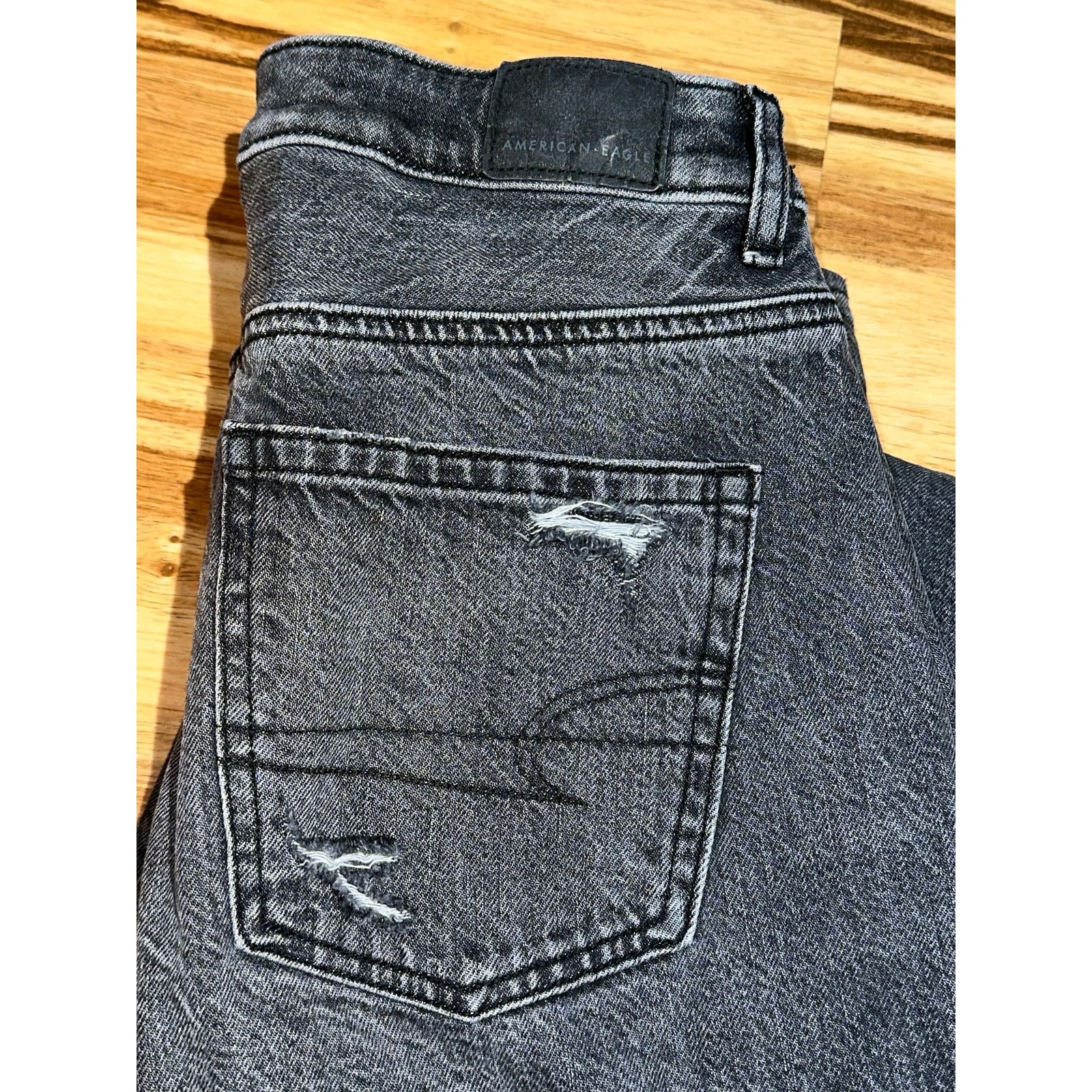 American Eagle Outfitters American Eagle Black Ripped Skinny Jeans Size 4 Size 27" / US 4 / IT 40 - 7 Thumbnail