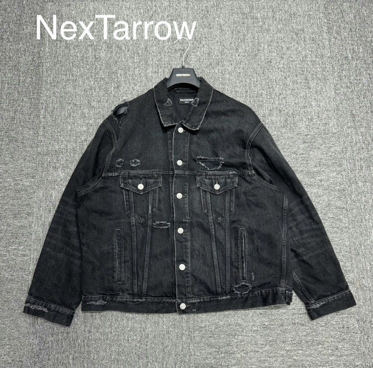 ジャケット・アウター BALENCIAGA Washed Denim Track Jacket BALENCIAGA Washed Denim Track Jacket