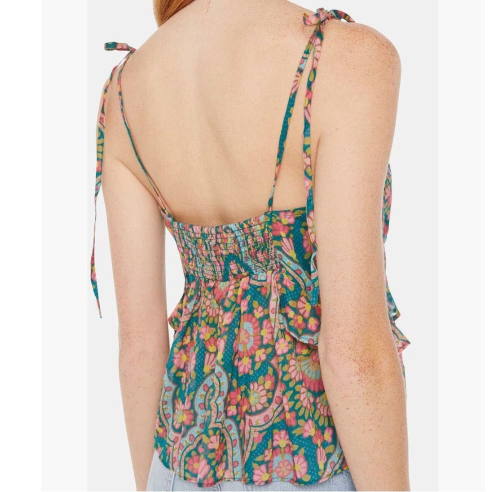 MOTHER MOTHER The Roam Free Floral Cotton Camisole - Under the Rug Size M / US 6-8 / IT 42-44 - 2 Thumbnail