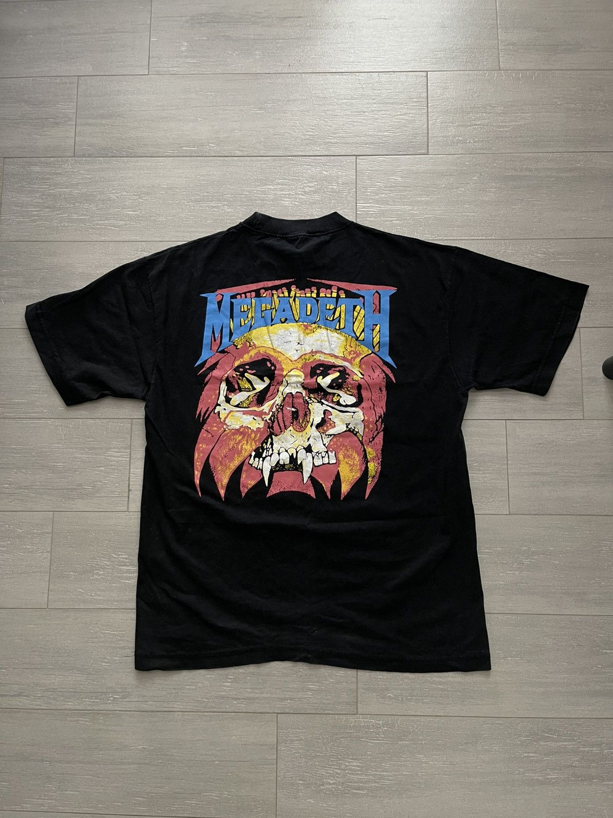 Band Tees × Vintage Vintage 90s MEGADEATH Tour Vintage Size US L / EU 52-54 / 3 - 2 Thumbnail