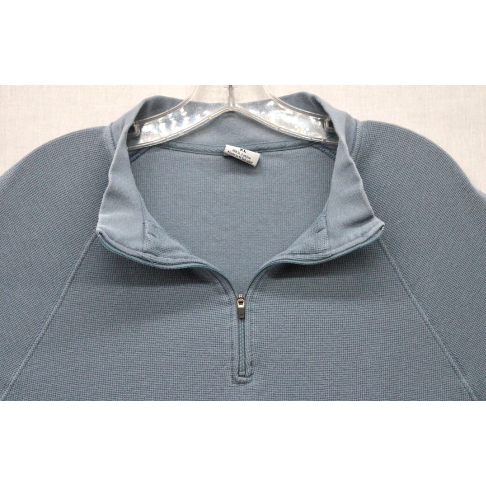 Carhartt VINTAGE Carhartt Waffle Knit Pullover Shirt Mens XL Blue Grey Thermal Long Sleeve Pocket Size US XL / EU 56 / 4 - 3 Thumbnail