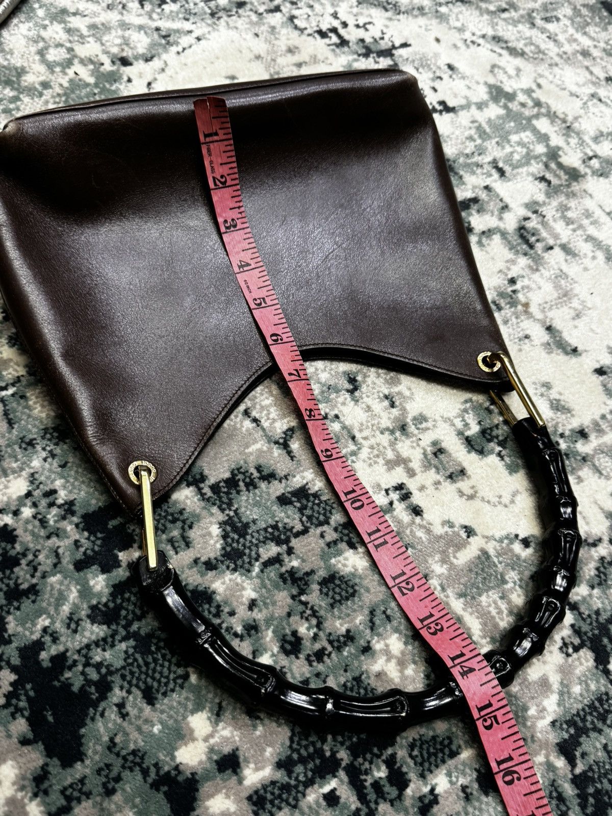 Gucci GUCCI BAMBOO HOBO LEATHER SHOULDER BAG Size ONE SIZE - 5 Thumbnail