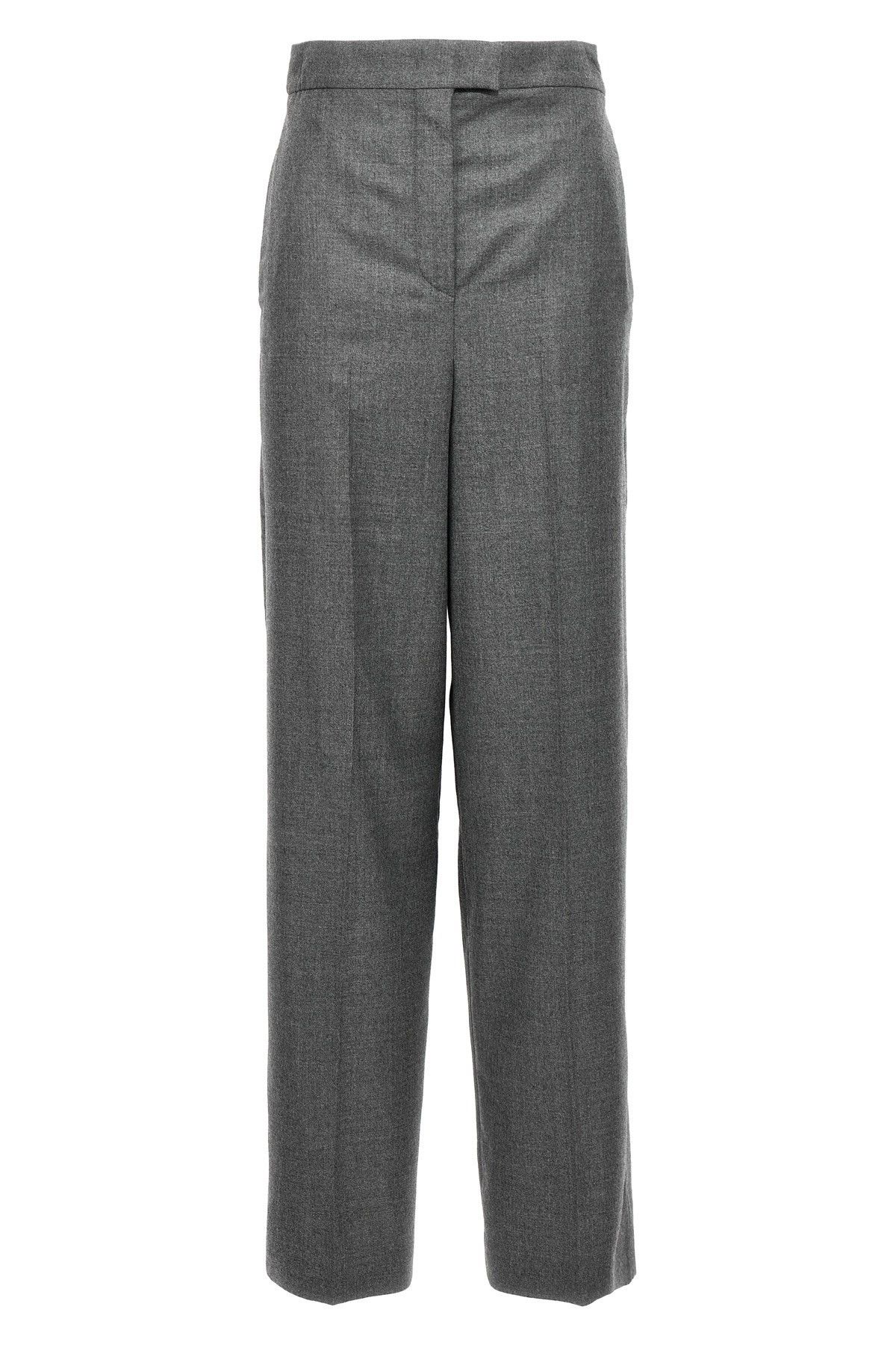 image of Fendi Tailored Trousers in Grey, Women's (Size 28)