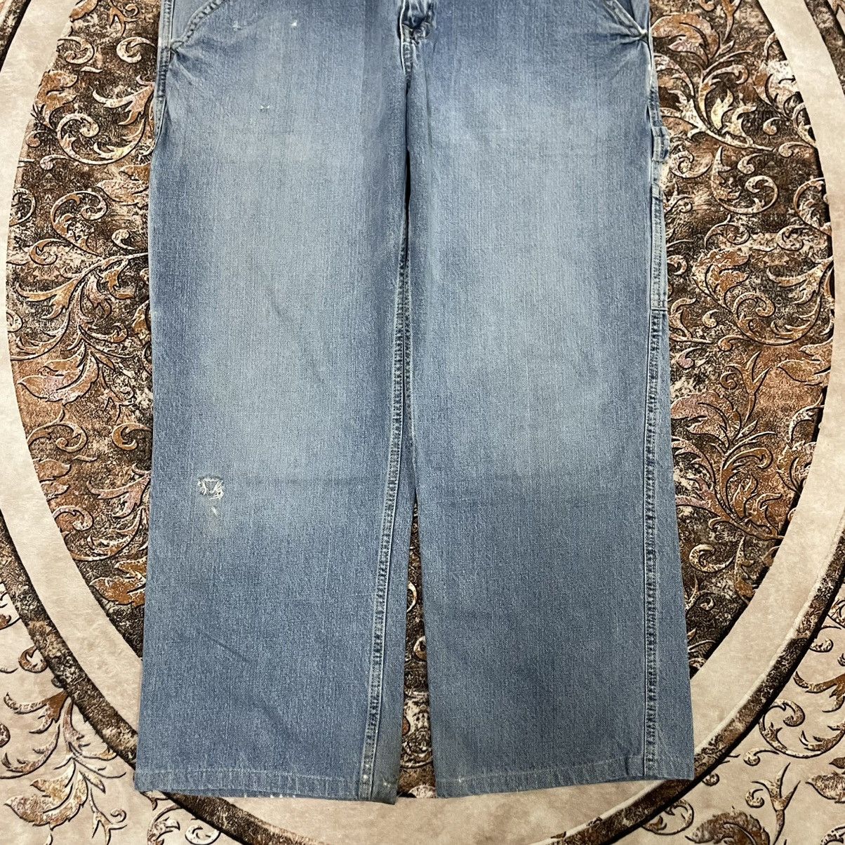 Arizona Jean Co. 🔥Vintage Arizona Jean Ripped Distress Carpenter Denim Jeans Size US 35 - 3 Thumbnail