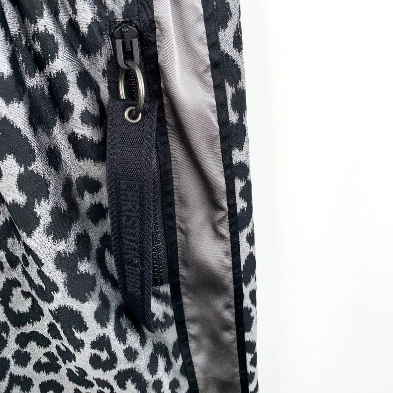 Dior Dior Black and gray leopard print full-print hooded half-z Size XS / US 0-2 / IT 36-38 - 4 Thumbnail