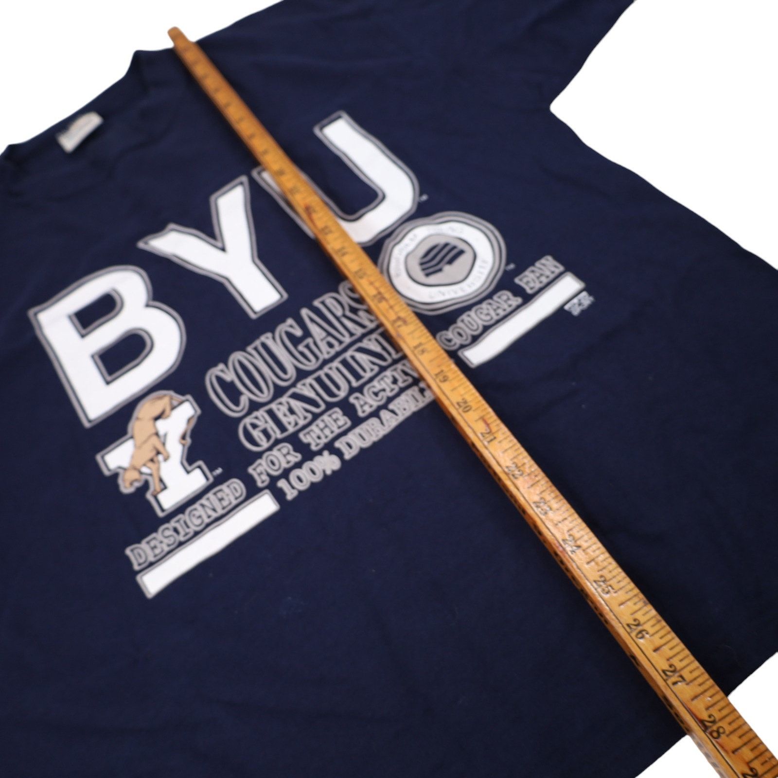 NCAA × Vintage Vintage BYU Brigham Young University Graphic T Shirt Size US L / EU 52-54 / 3 - 7 Thumbnail