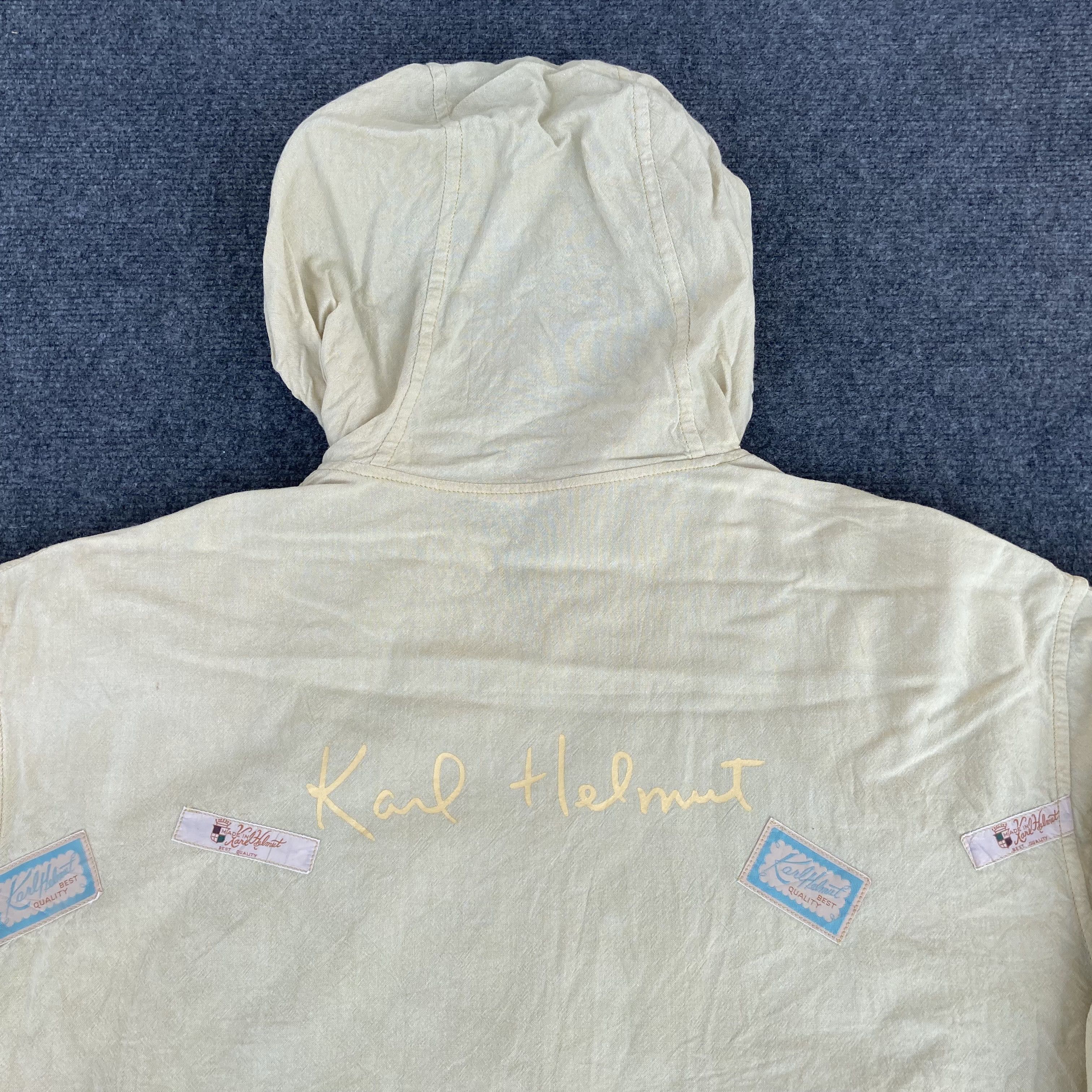 Karl Helmut × Pink House × Vintage Vtg Authentic Karl Helmut Hooded Long Sleeve Zipper Jacket Size US L / EU 52-54 / 3 - 7 Thumbnail