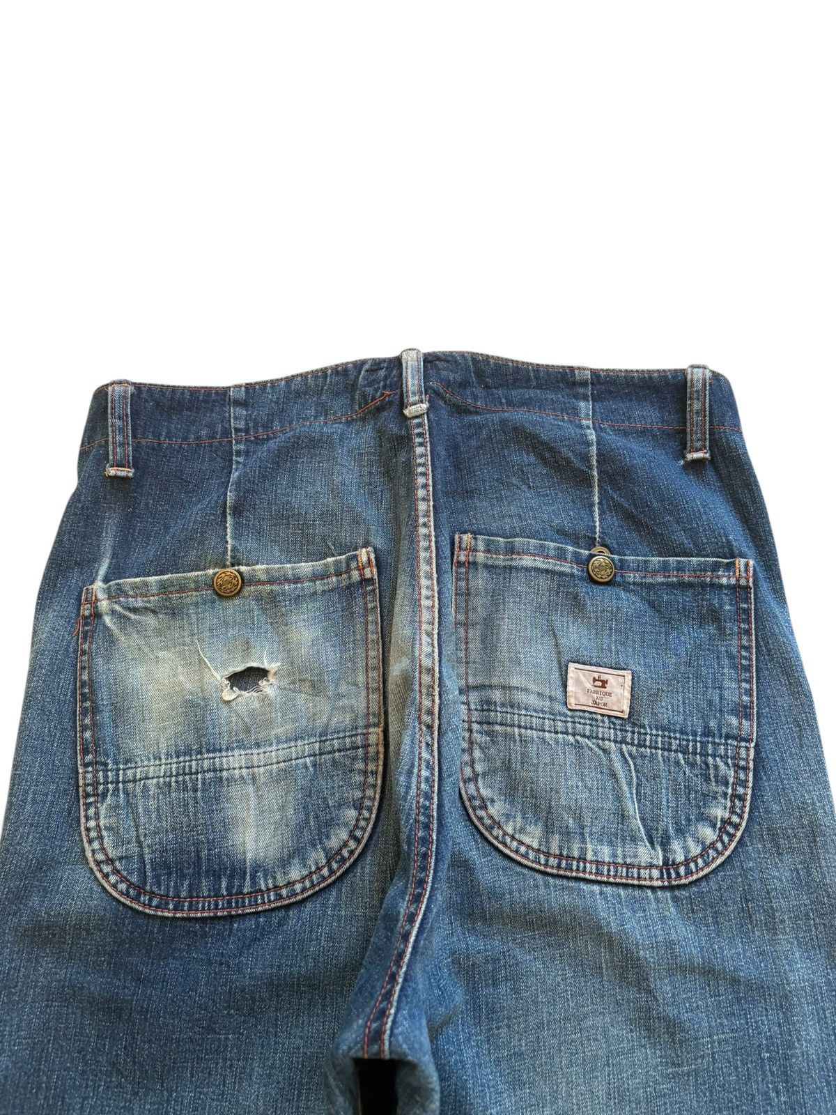 Japanese Brand Vintage Japanese Brand Mud Wash Bush Pant Baggy Jeans Size US 31 - 8 Thumbnail