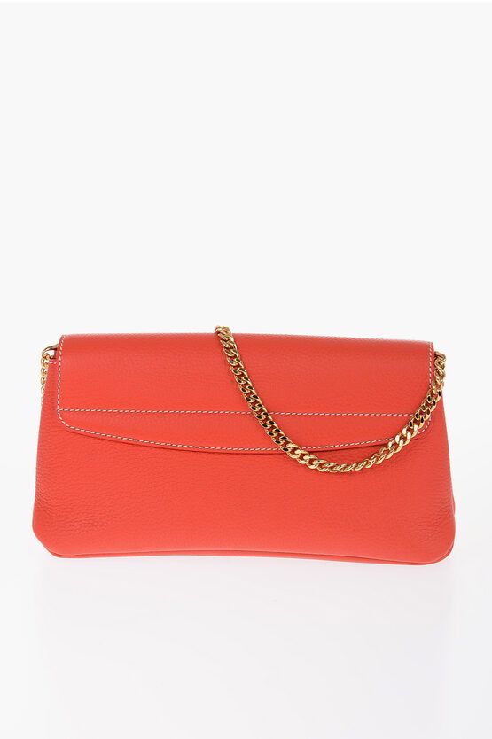 og1mm0524 Size: OS / Textured Leather Shoulder Bag in Red