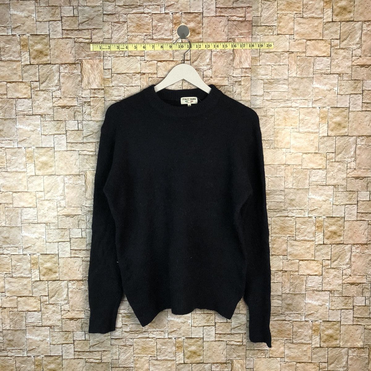 Vintage Italy Yarn plain Knitwear sweatshirt #A1115 Size M / US 6-8 / IT 42-44 - 1 Thumbnail