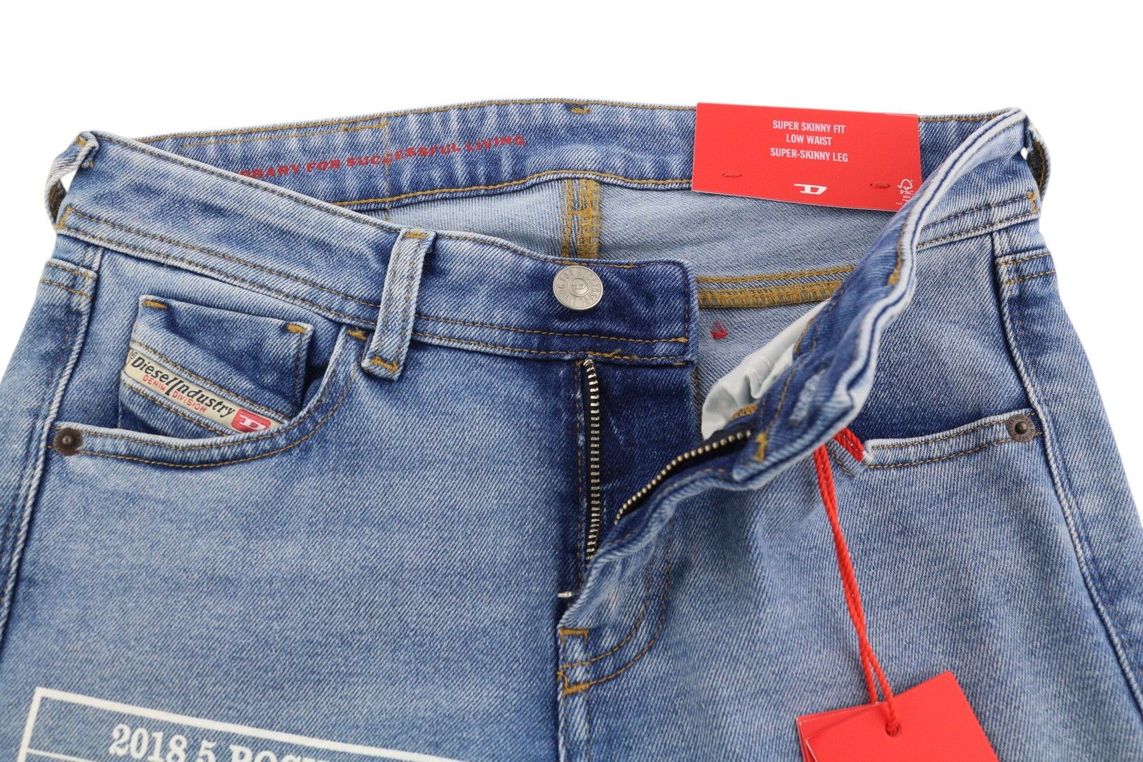 Diesel 2018 SLANDYLOW 9B92S W26/L32 Super Skinny Low Waist 40684 Size 26" / US 2 / IT 38 - 4 Thumbnail