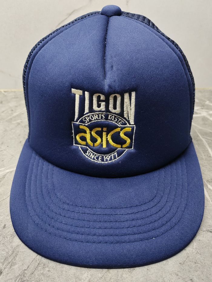 Asics Vintage Asics Trucker Cap Hat Size ONE SIZE - 2 Thumbnail