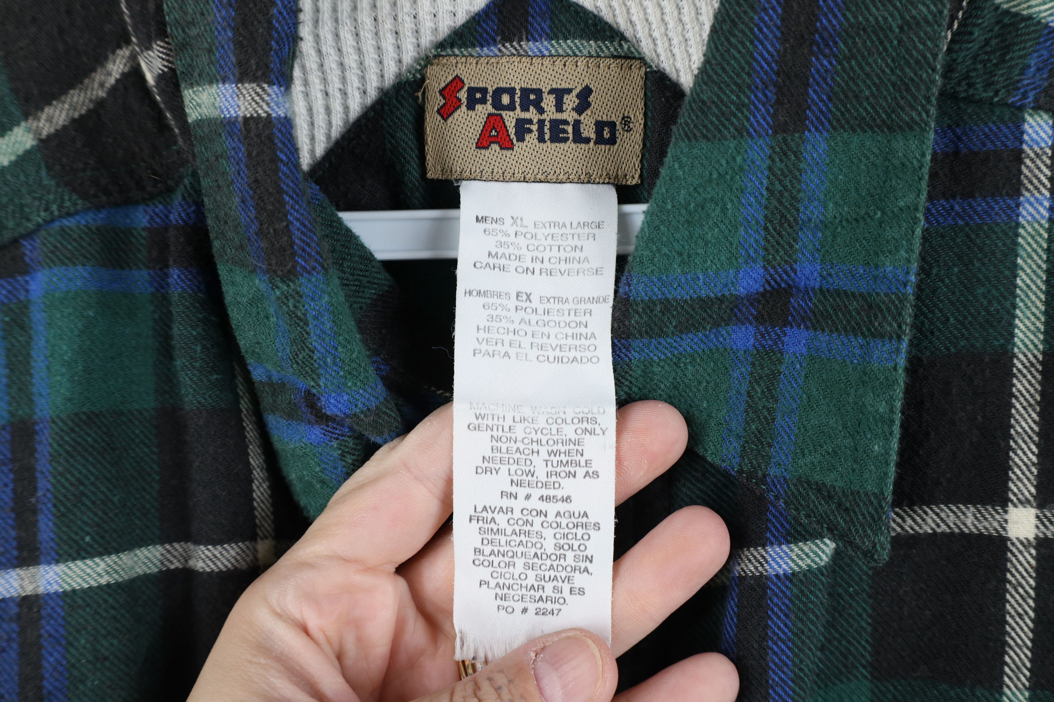 Vintage Vintage 90s Streetwear Flannel Button Shirt Jacket Plaid Size US XL / EU 56 / 4 - 7 Thumbnail
