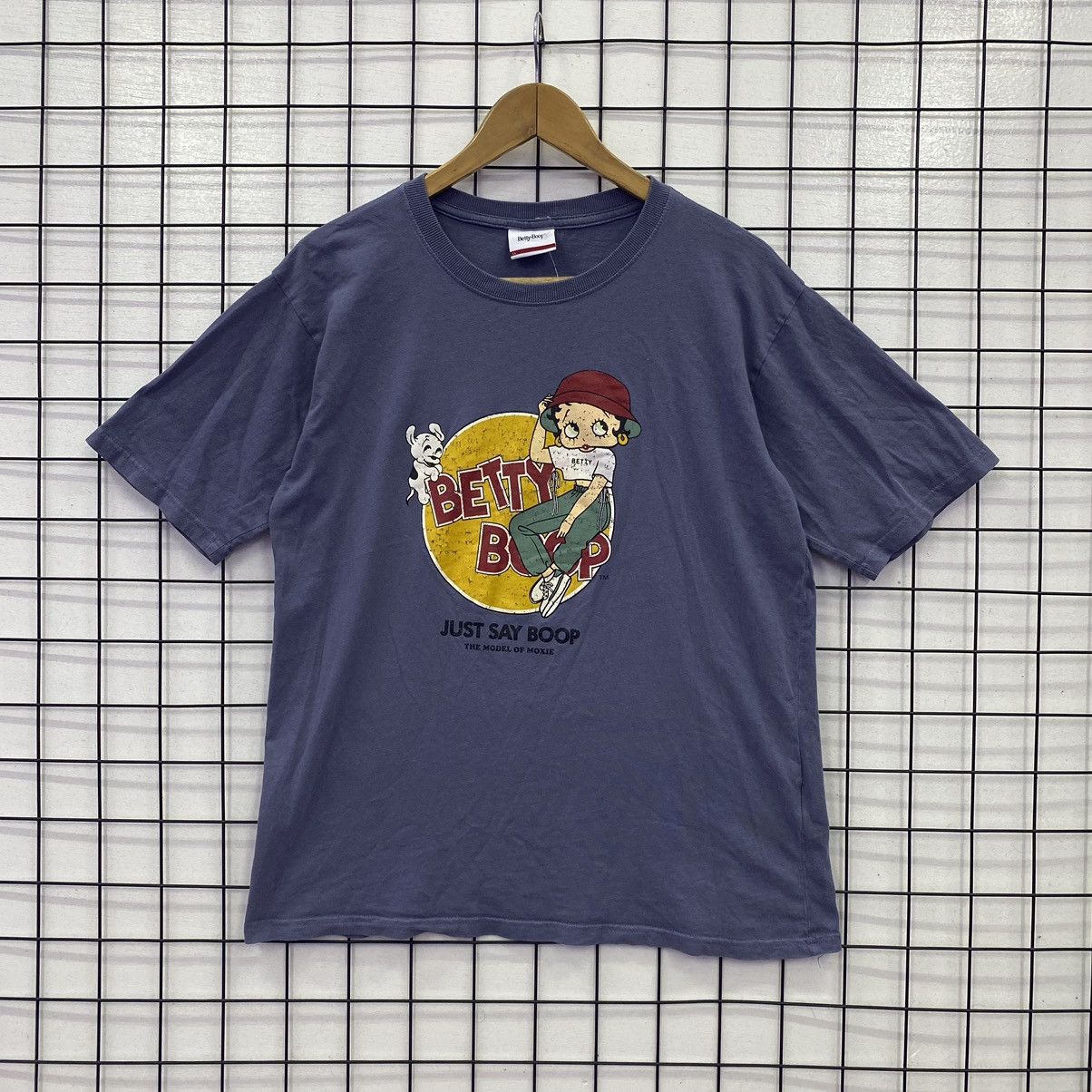 image of Movie x Vintage Y2K Betty Boop The Model Moxie Tshirt in Blue, Men's (Size XL)