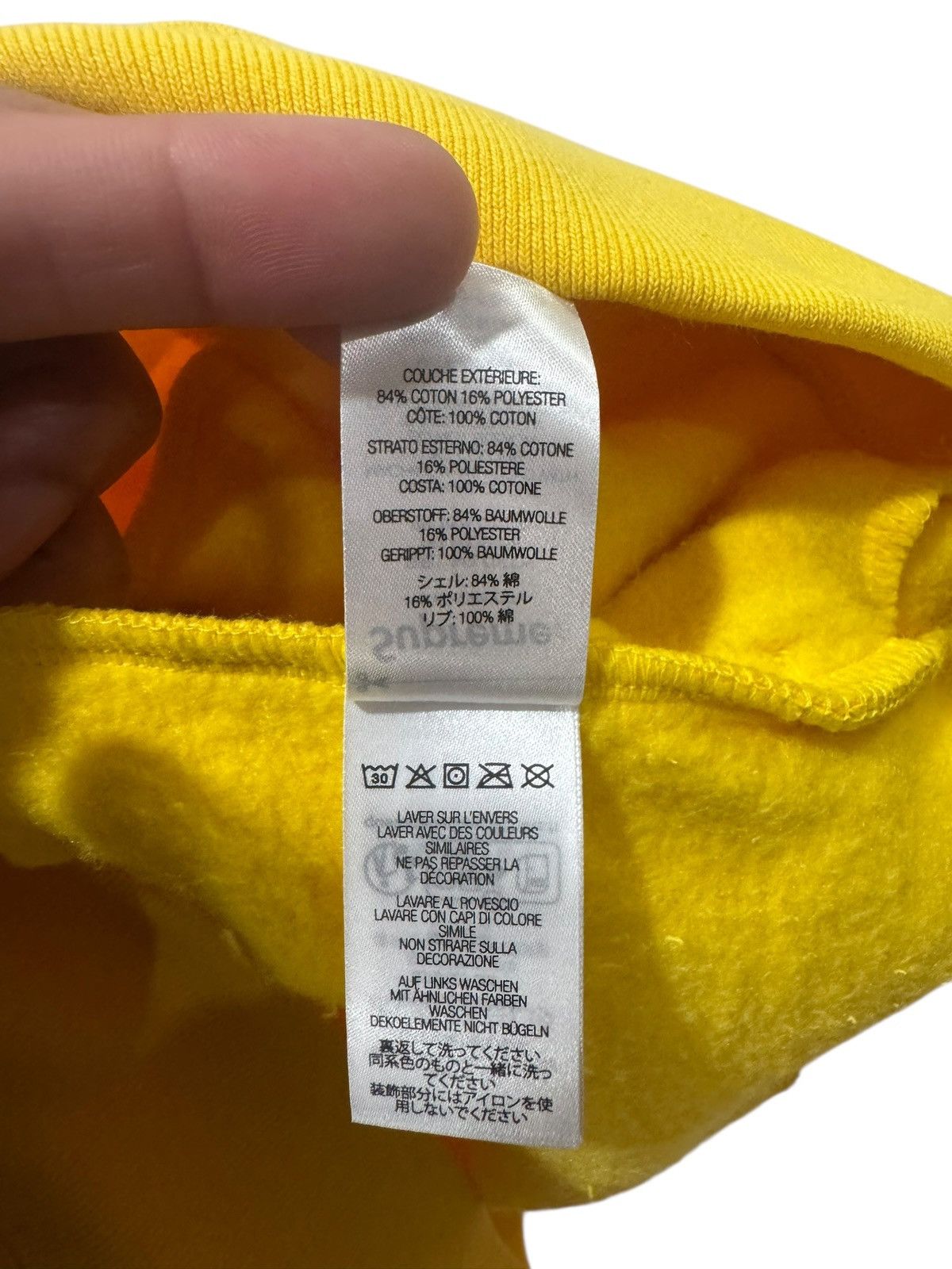 Supreme Supreme Paris Shop Flag Half Zip Pullover Yellow Size US L / EU 52-54 / 3 - 9 Thumbnail
