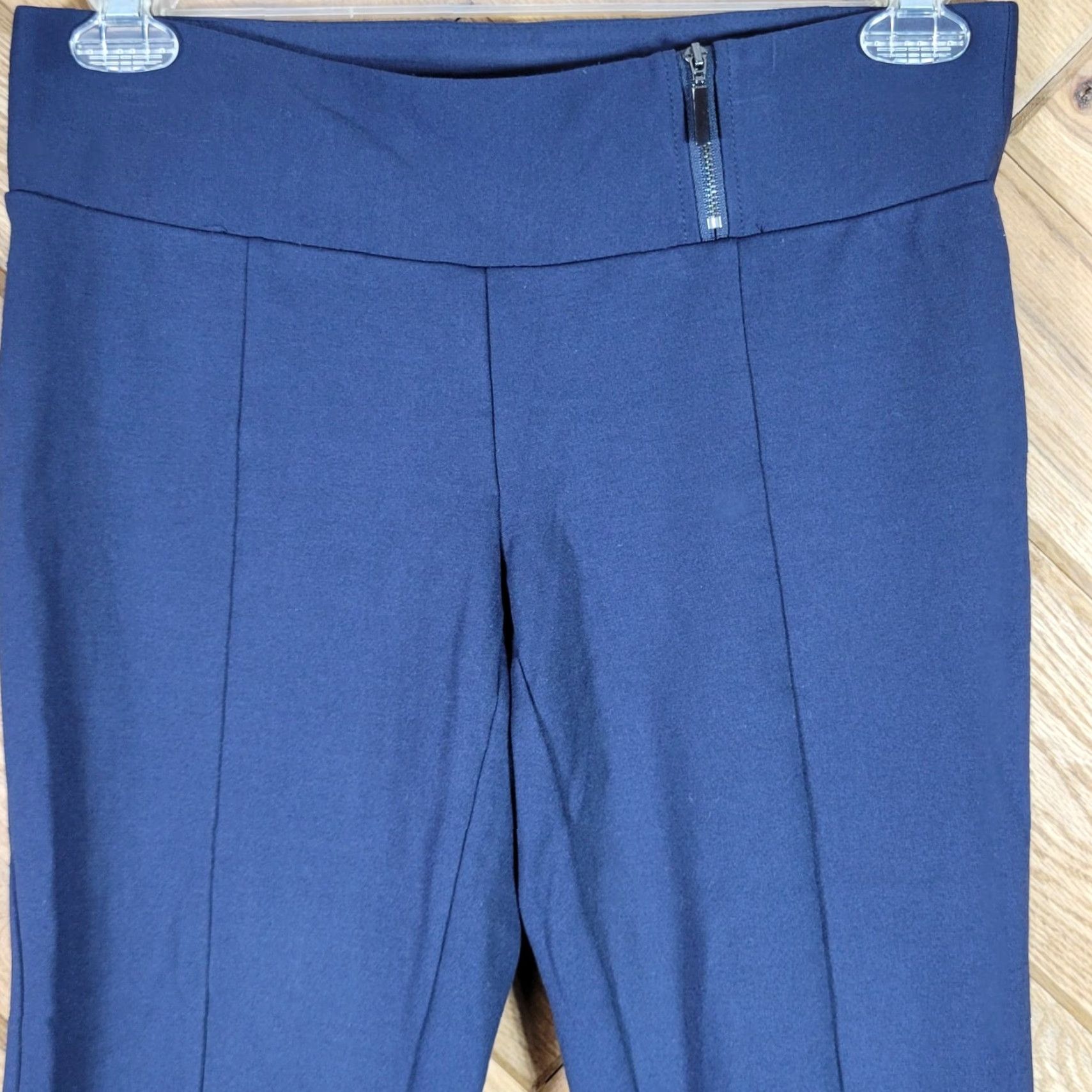 Alfani Alfani Womens Navy Blue Pull-On Ankle Pants With Zipper Detail Size 6 Size 28" / US 6 / IT 42 - 2 Thumbnail
