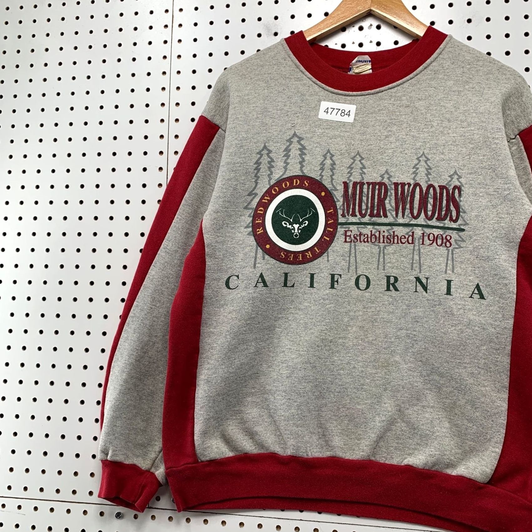 Vintage VINTAGE True Fan Muir Woods California Sweatshirt Mens L Gray REDWOODs USA Shirt Size US L / EU 52-54 / 3 - 5 Thumbnail