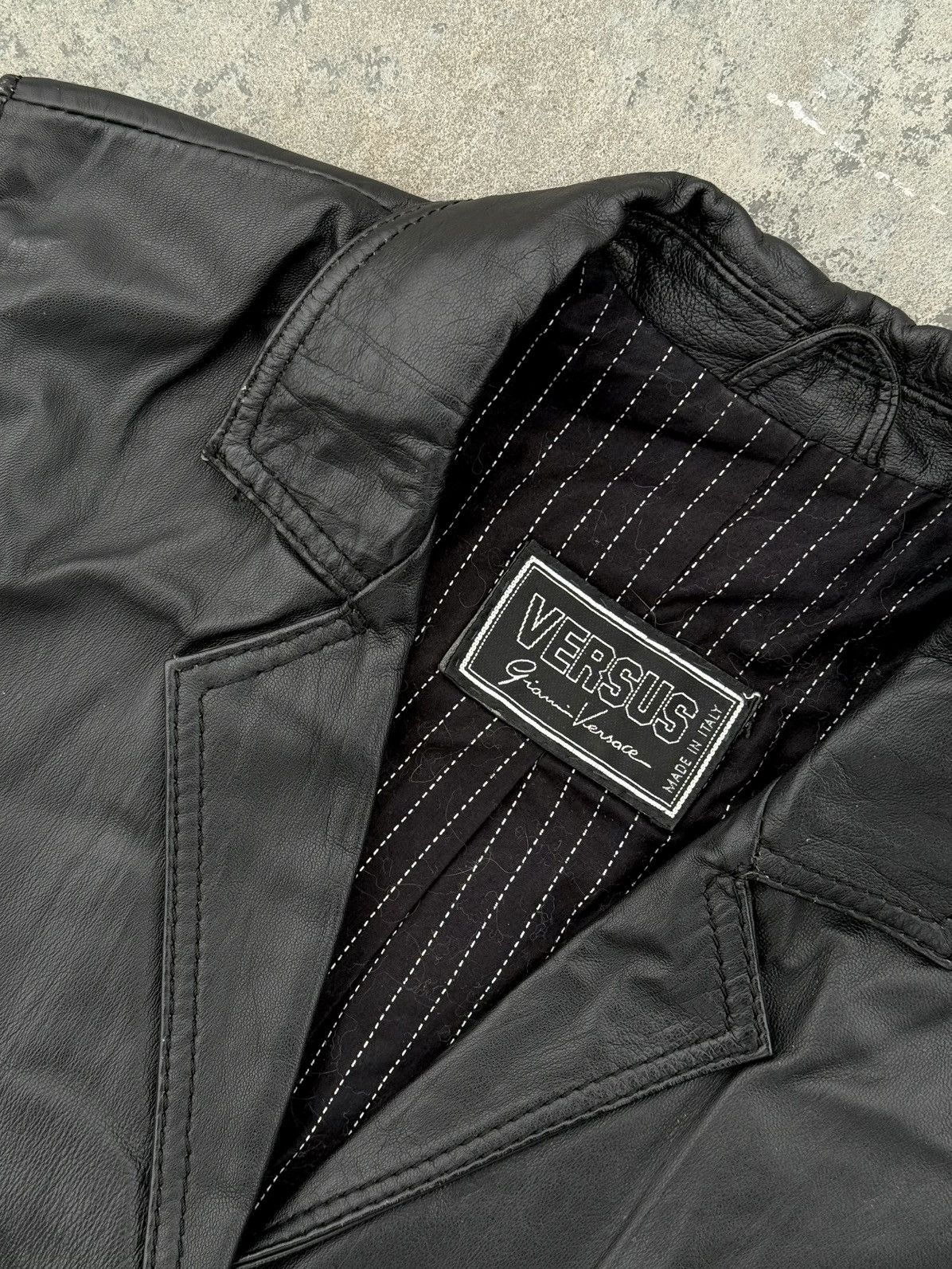 Versus Versace Versus Versace Real Leather Old many Y2k Jacket Size M / US 6-8 / IT 42-44 - 4 Thumbnail
