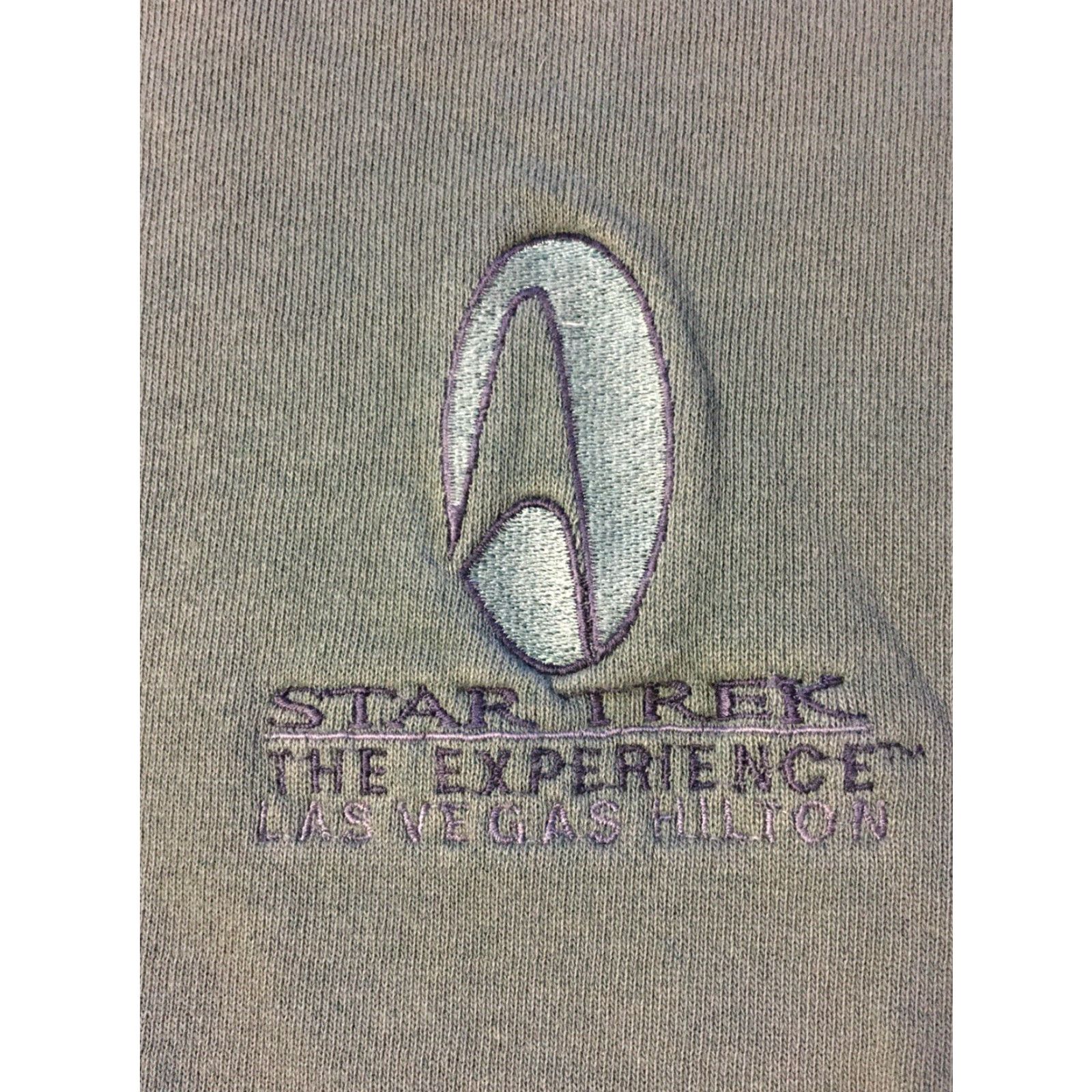 Vintage Vtg 90s Star Trek Experience Las Vegas Hilton faded Embroidered Sweatshirt XXL USA Hotel Wars Movie Size US XXL / EU 58 / 5 - 2 Thumbnail