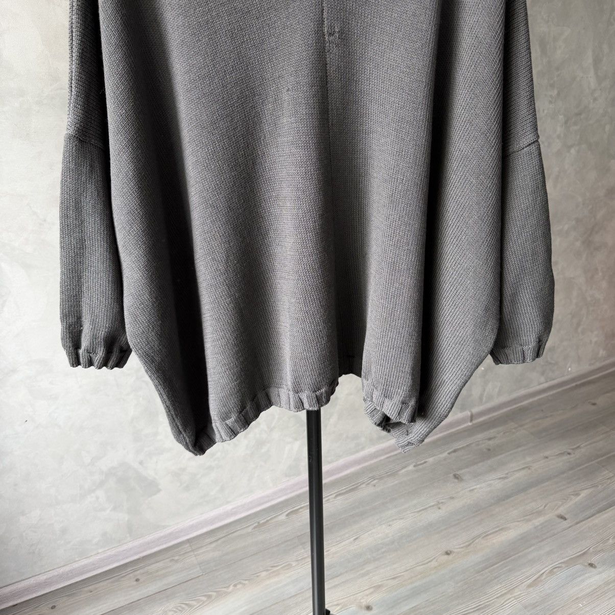 Rundholz Rundholz Avantgarde Crepe Wool Oversized V Neck Sweater Size ONE SIZE - 5 Thumbnail