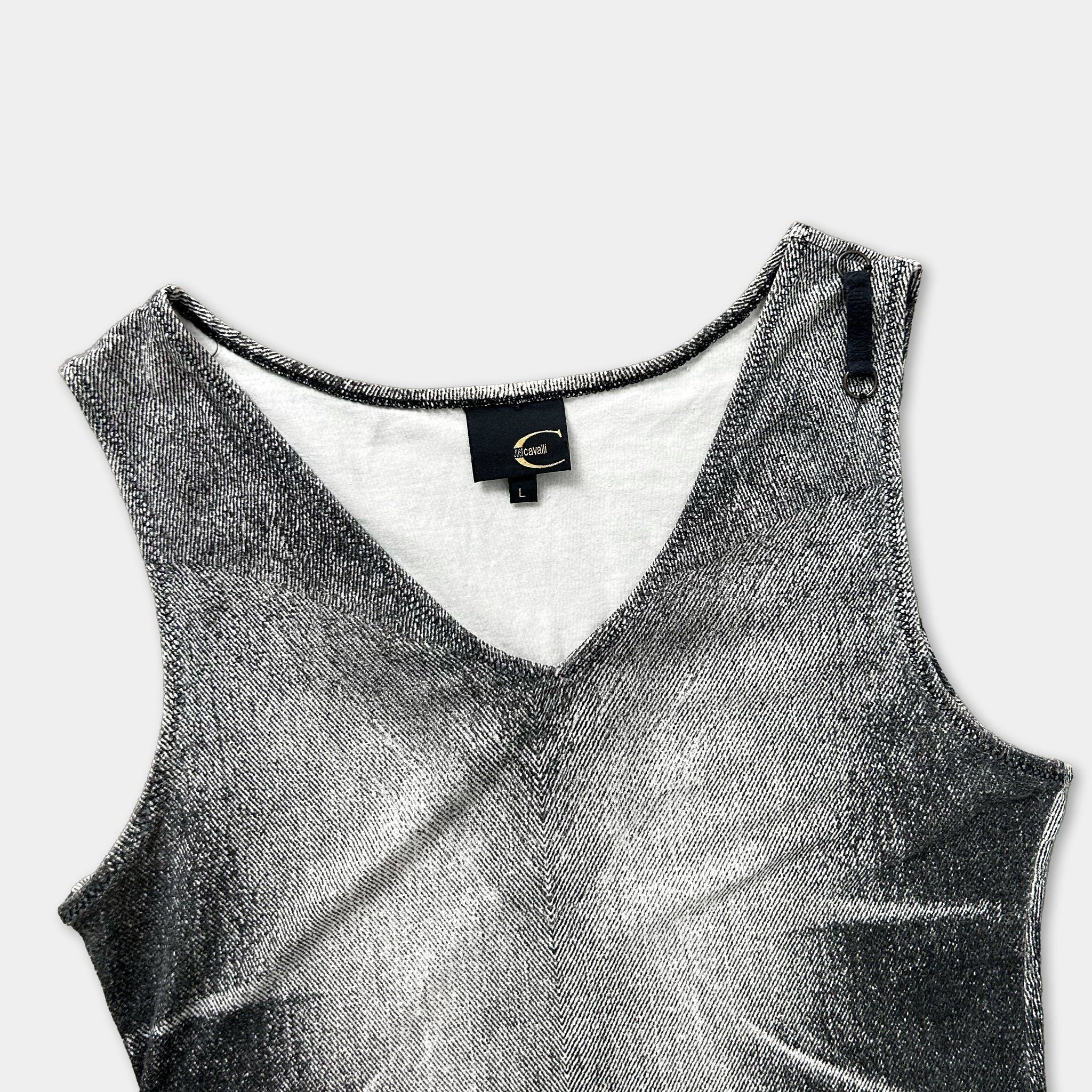 Just Cavalli Just Cavalli 2000's Denim Effect Tee Size M / US 6-8 / IT 42-44 - 2 Thumbnail