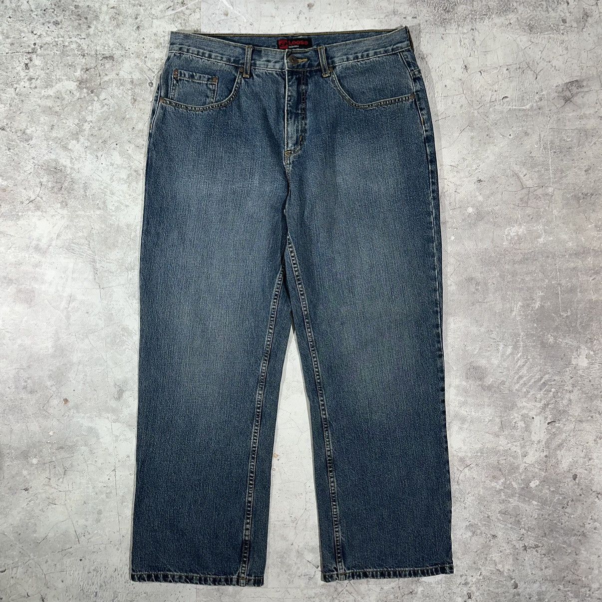 Anchor Blue × Japanese Brand Vintage Y2K loose fit Jeans Size US 36 / EU 52 - 1 Thumbnail