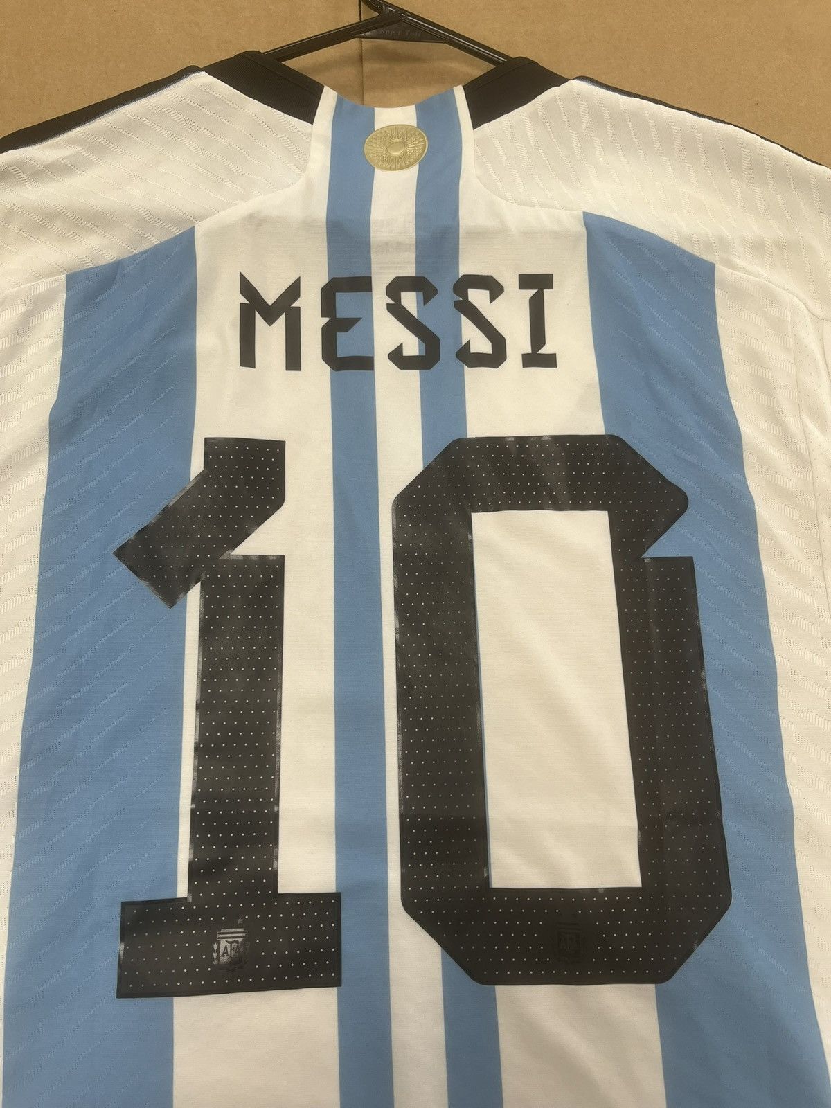 Adidas Adidas Argentina 2022 Authentic Home Jersey Messi Size US L / EU 52-54 / 3 - 4 Thumbnail