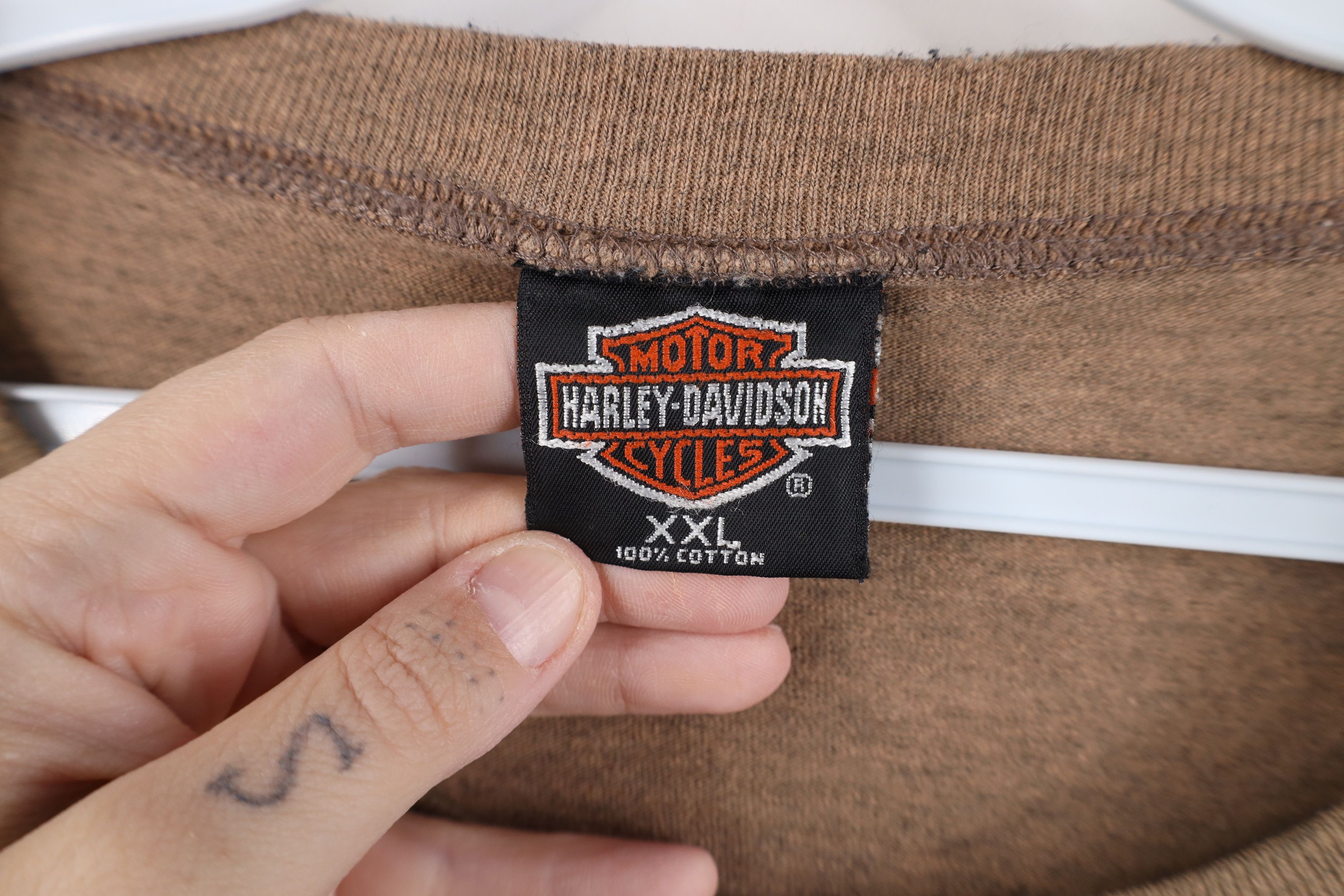 Harley Davidson Vintage 90s Harley Davidson Spell Long Sleeve T-Shirt USA Size US XXL / EU 58 / 5 - 9 Thumbnail