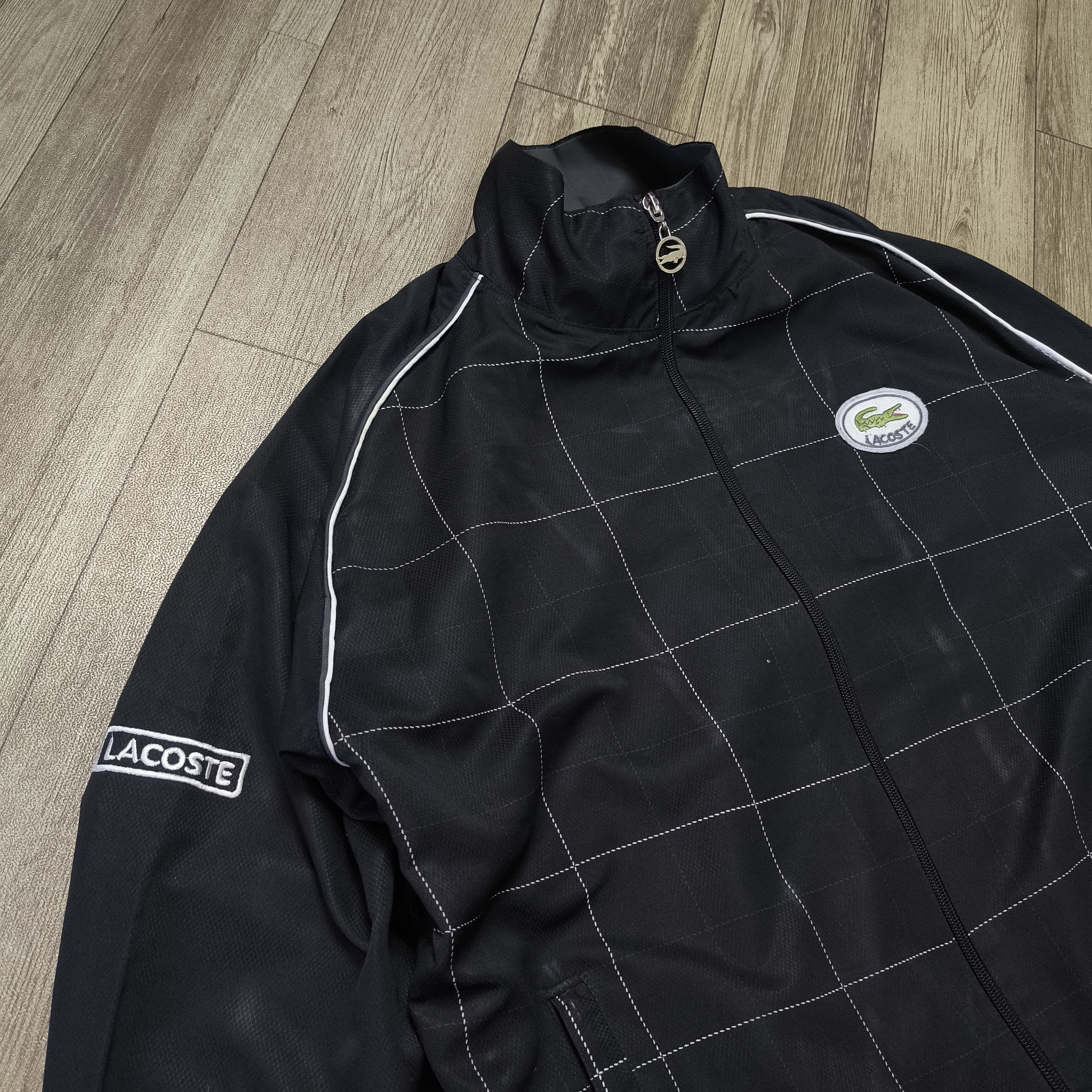 Lacoste Vintage Lacoste Pin Stripe Track Jacket Size US M / EU 48-50 / 2 - 5 Thumbnail