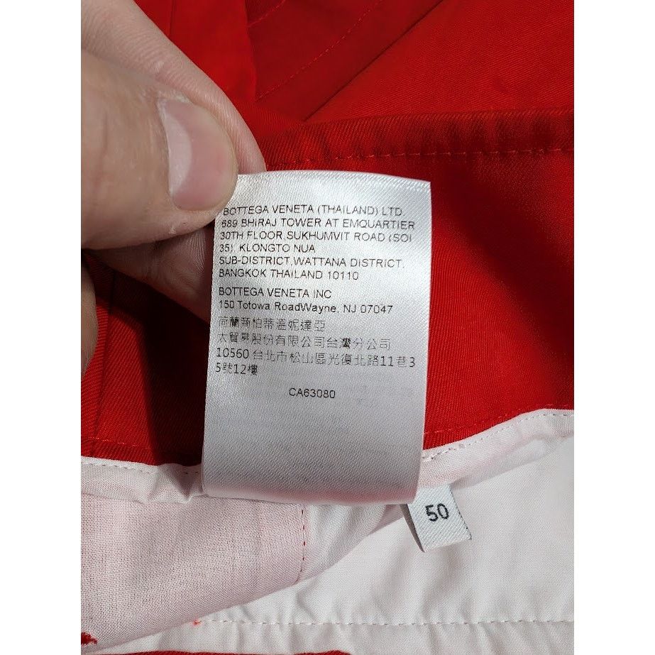 Bottega Veneta o1rshd1 Cotton Twill Sanded Trouser in Red Size US 34 / EU 50 - 22 Thumbnail