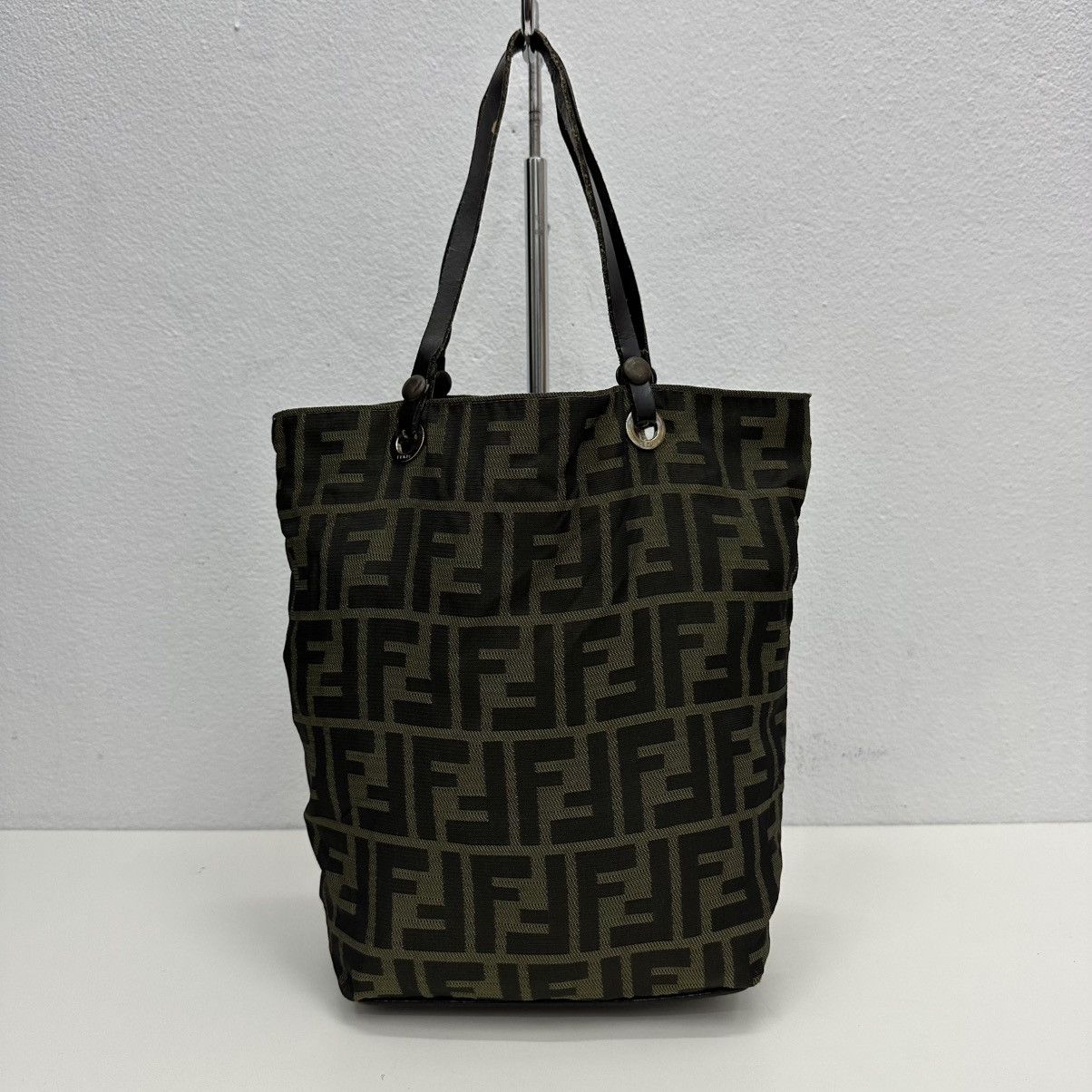 Fendi ‼️YES‼️ AUTHENTIC FENDI ZUCCA FF TOTE HANDBAG Size ONE SIZE - 2 Thumbnail