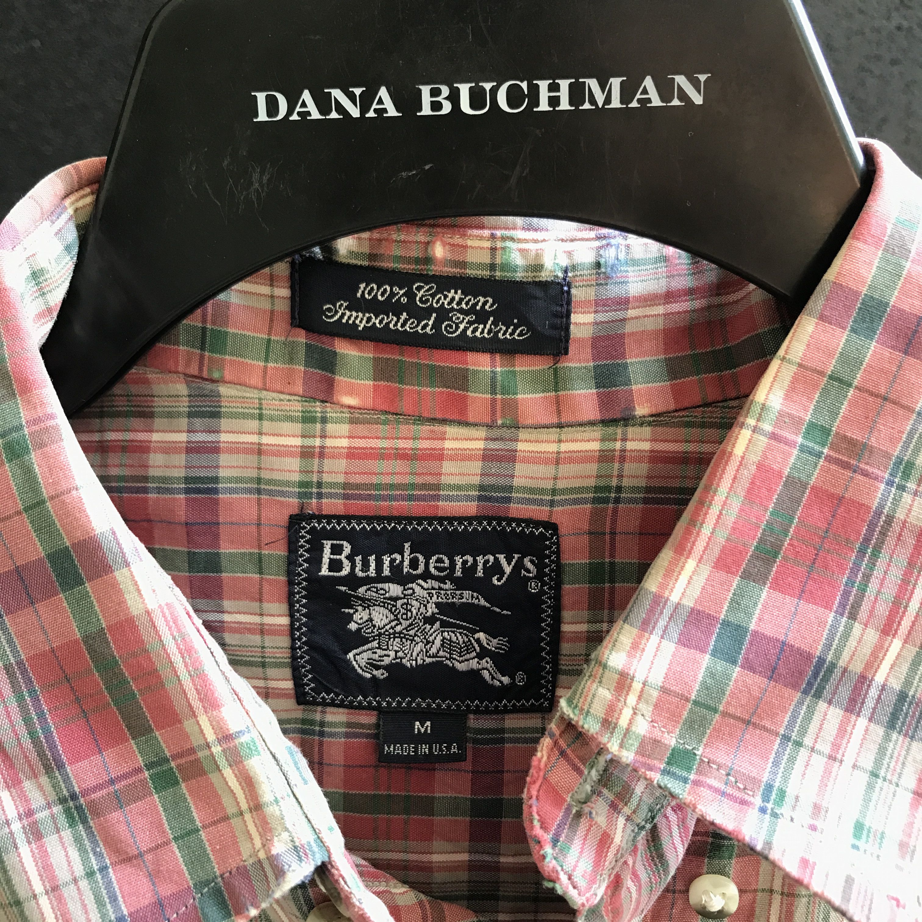 Burberry Burberry Short Sleeve Button Red Size US M / EU 48-50 / 2 - 4 Thumbnail